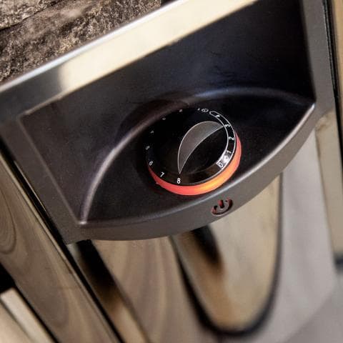 Harvia SW80 Wall-Mount Black Steel 8kW Electric Sauna Heater - 03