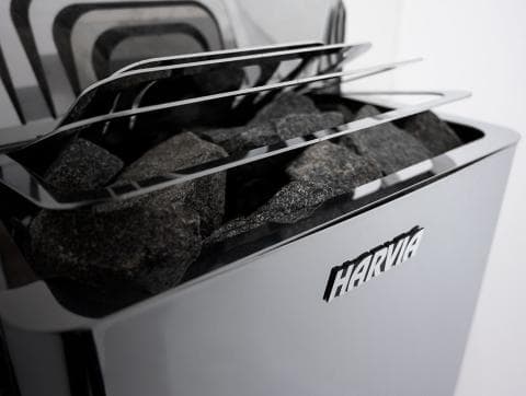 Harvia SW80 Wall-Mount Black Steel 8kW Electric Sauna Heater - 04