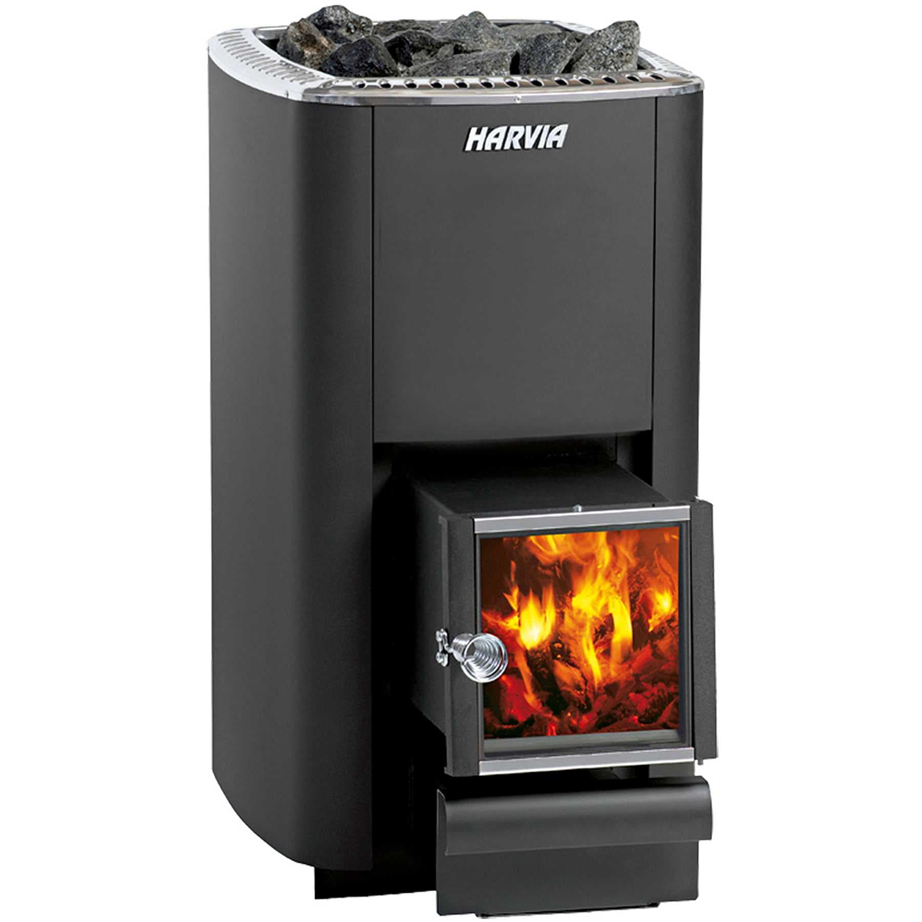 Harvia M3 SL Floor-Mount Exterior Feed 16.5kW Wood Sauna Stove