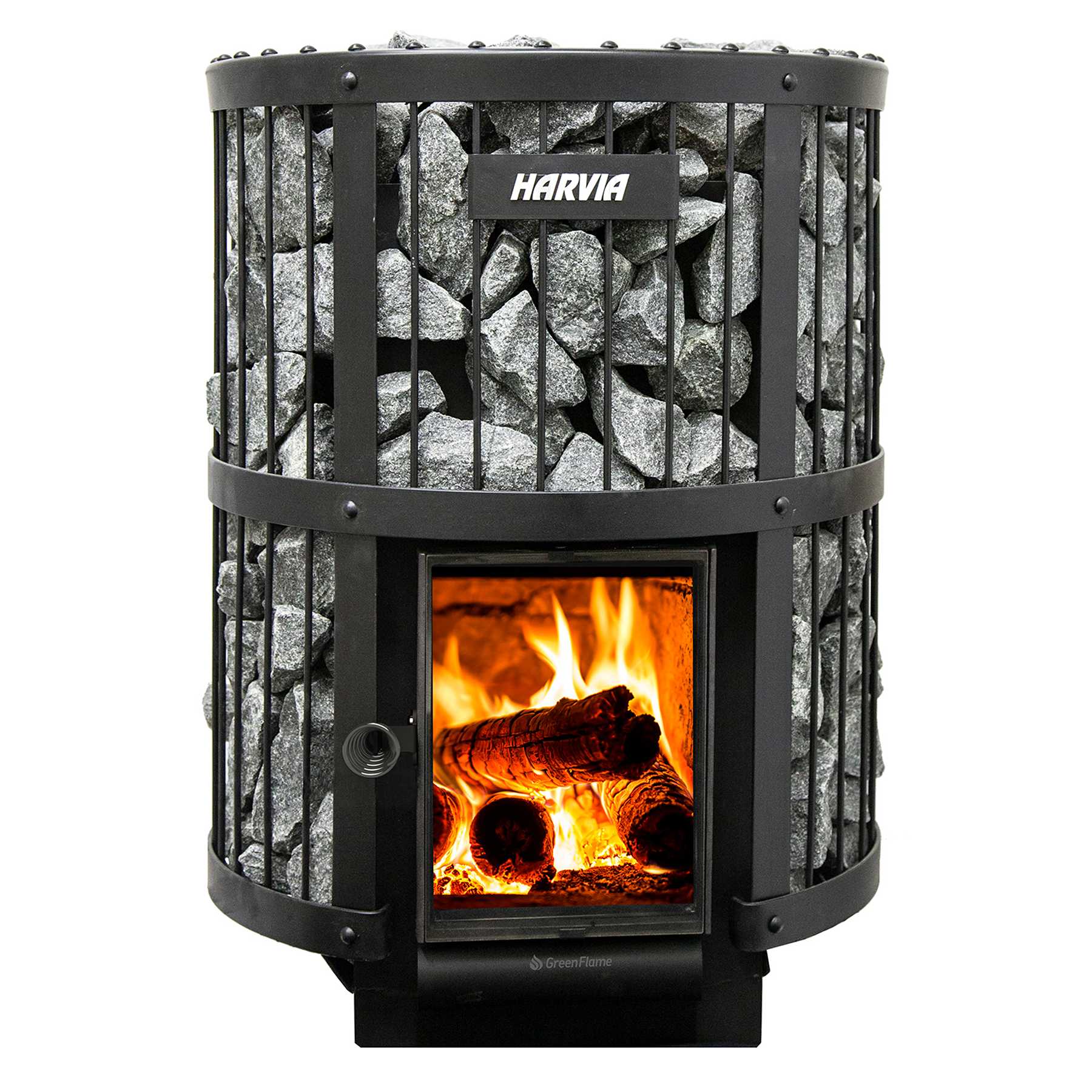Harvia Legend 240GF Floor-Mount Black Steel 15.9kW Wood Sauna Stove - 03
