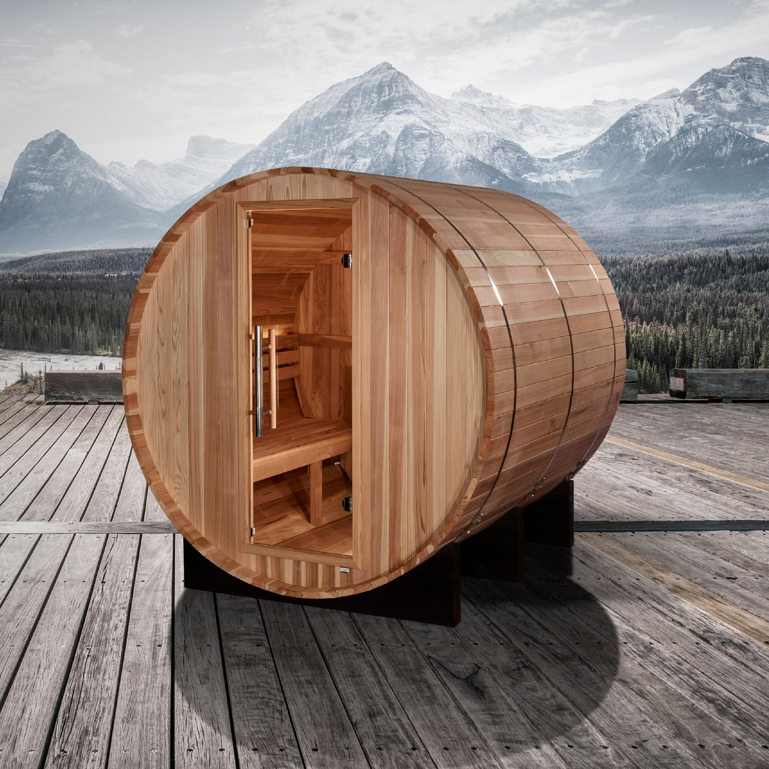 Golden Designs Arosa 4 Person Barrel Sauna - photo 2 of 7