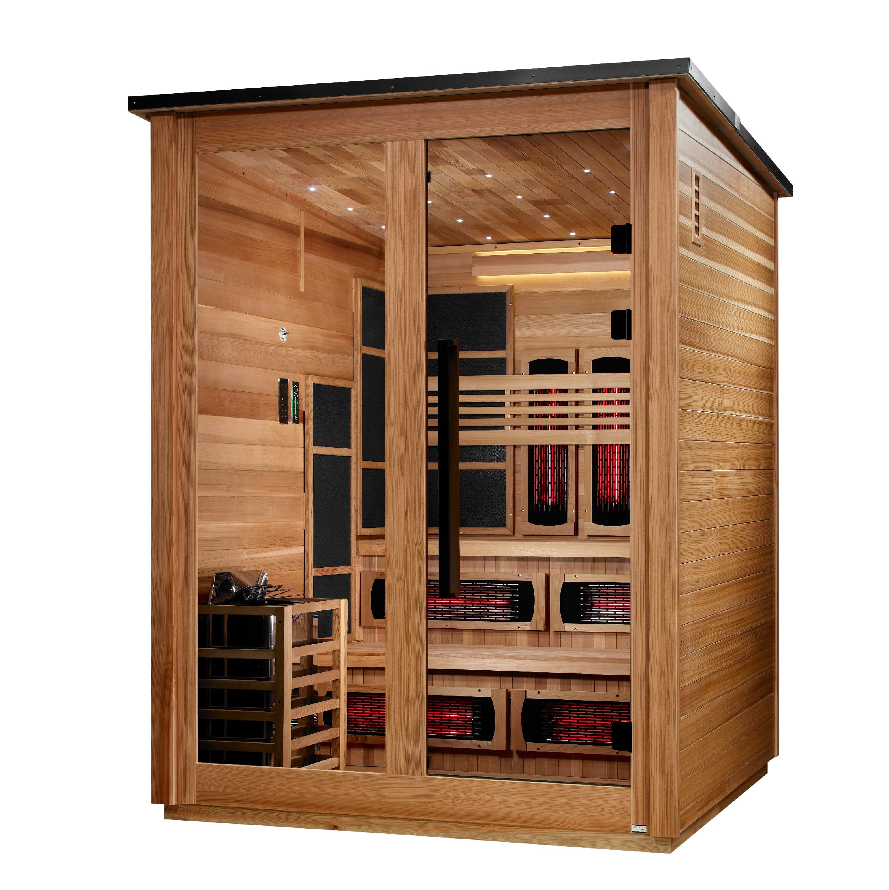 Golden Designs Kaskinen 6 Person Hybrid Outdoor Sauna