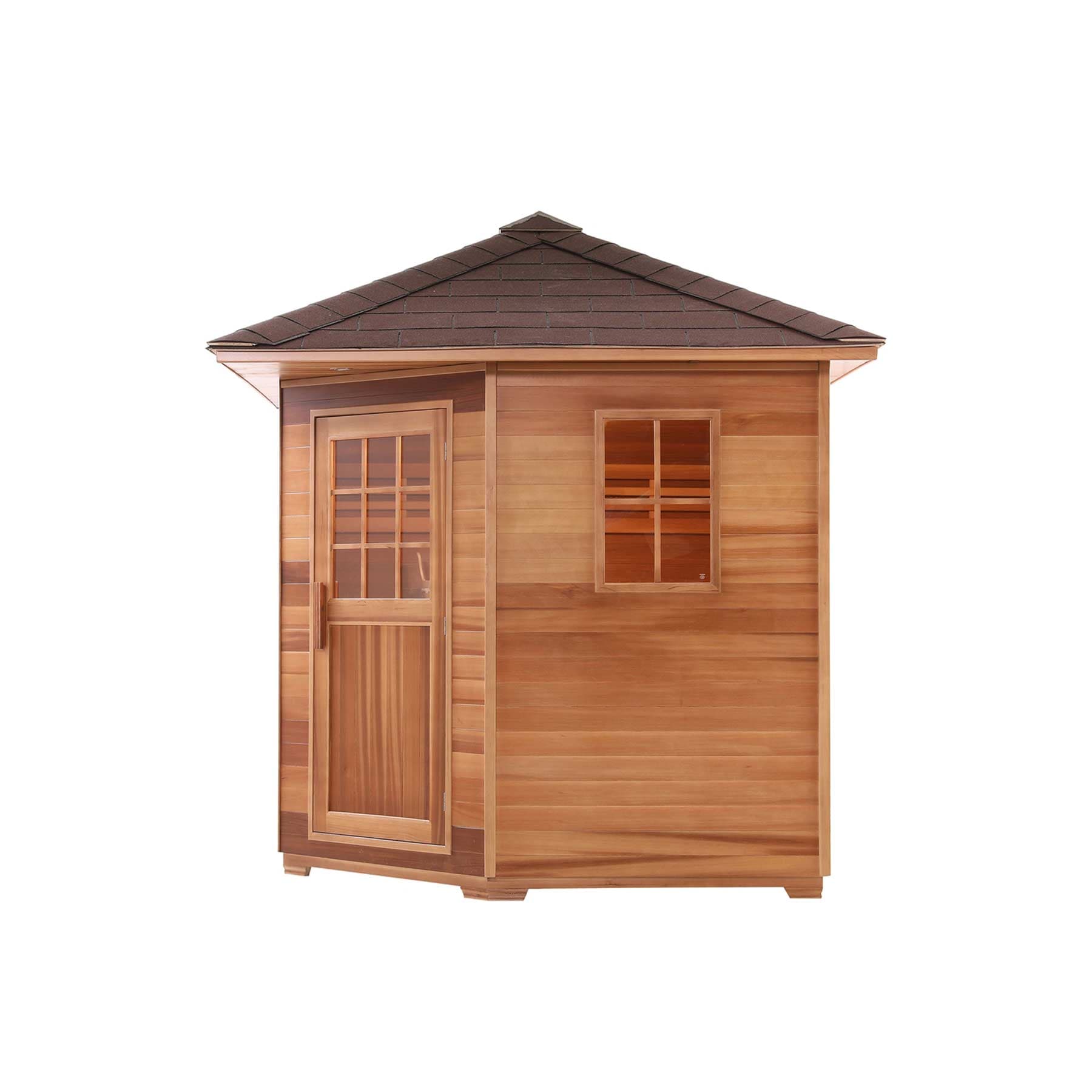 Aleko 8 Person 9 kW Cedar Wet Dry Outdoor Traditional Sauna