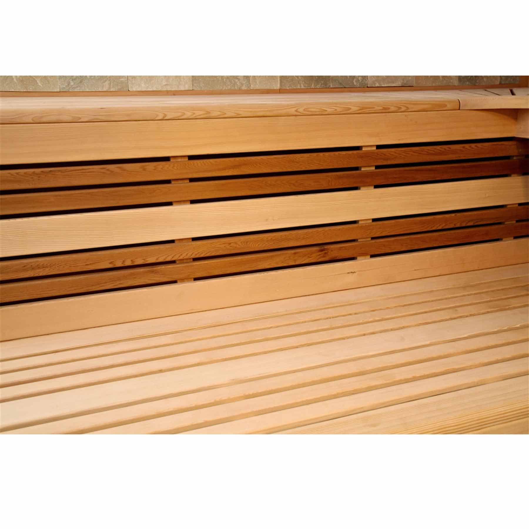 Aleko 6 Person 6 kW Hemlock Wet Dry Indoor Traditional Sauna - Image 4