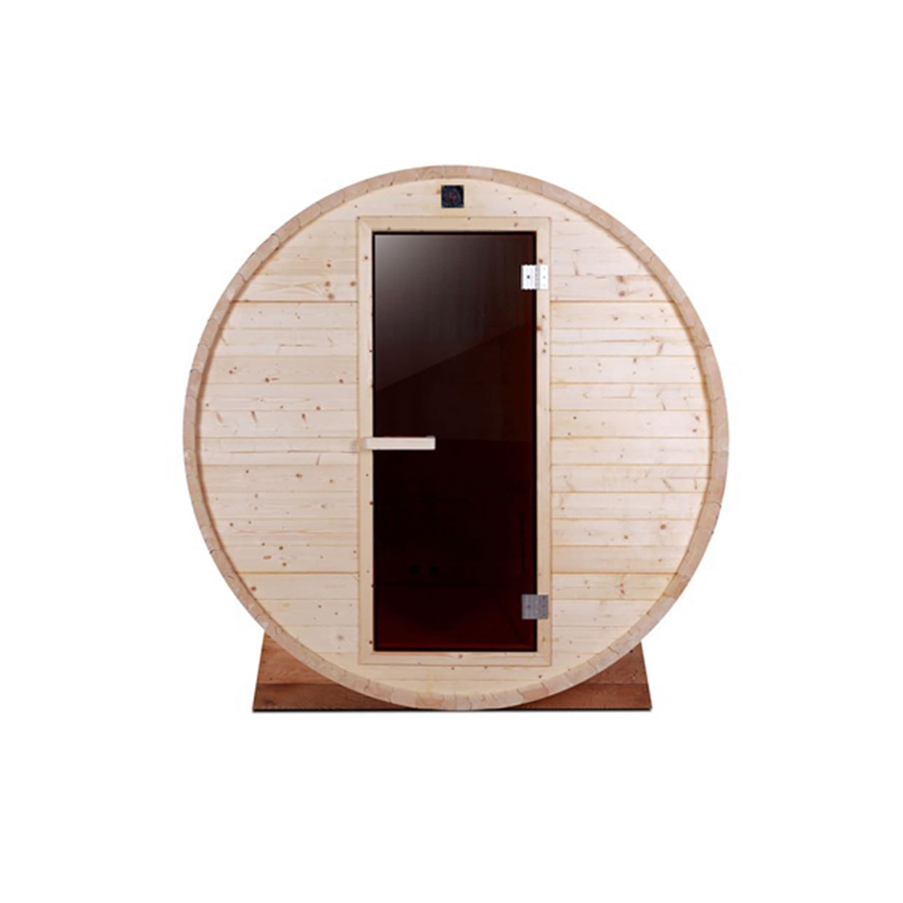 Aleko 4 Person 4.5 kW White Pine Outdoor and Indoor Barrel Sauna - Image 2