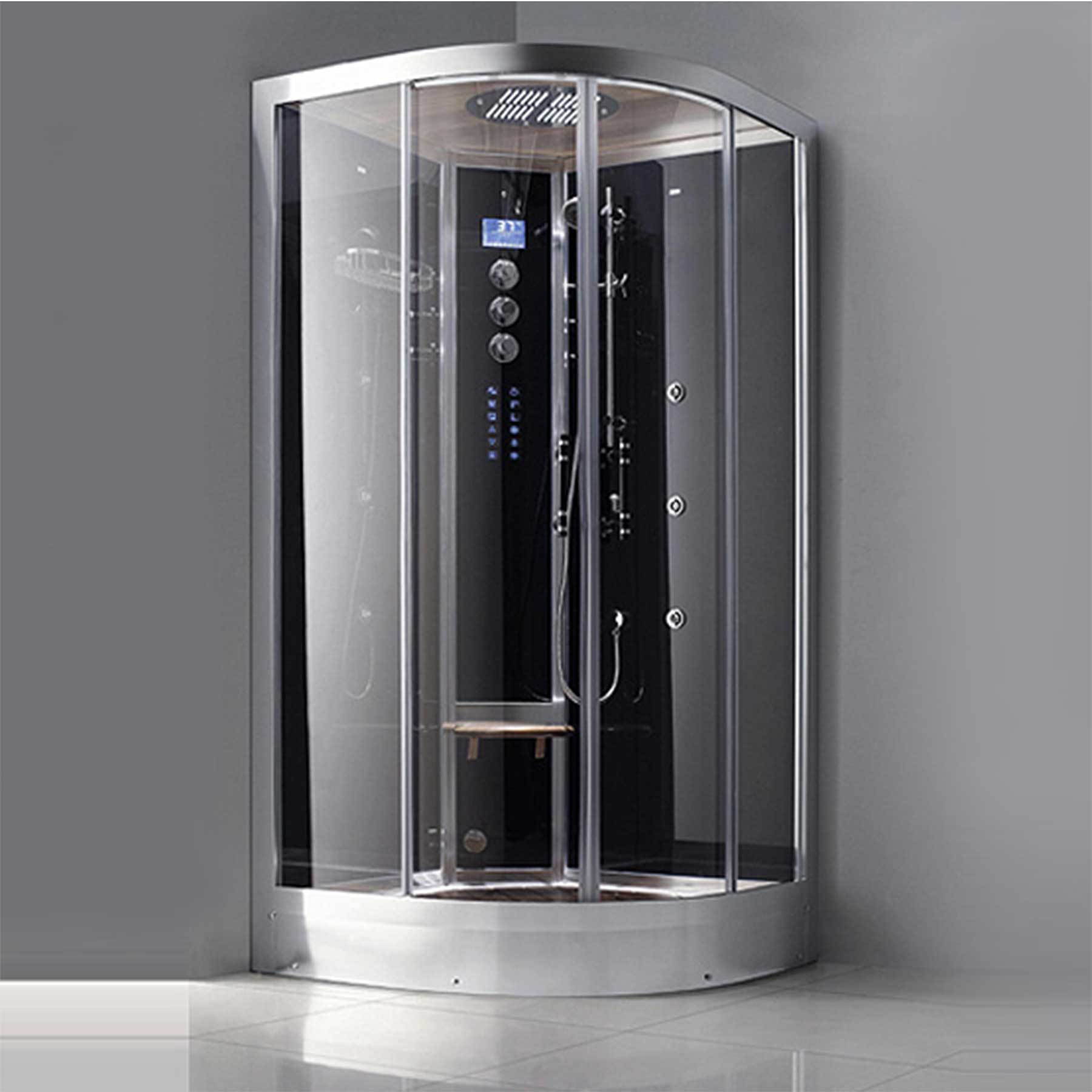 Athena WS-102 1 Person 6 Jetted 40L x 40W x 89H in Steam Shower