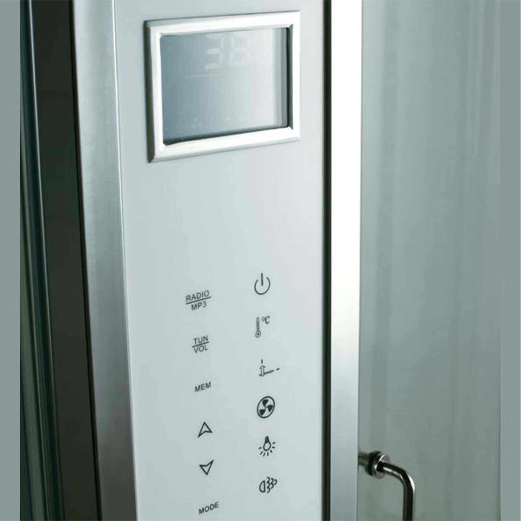 Athena WS-122 2 Person 12 Jetted 59L x 59W x 89H in Steam Shower - Image 4