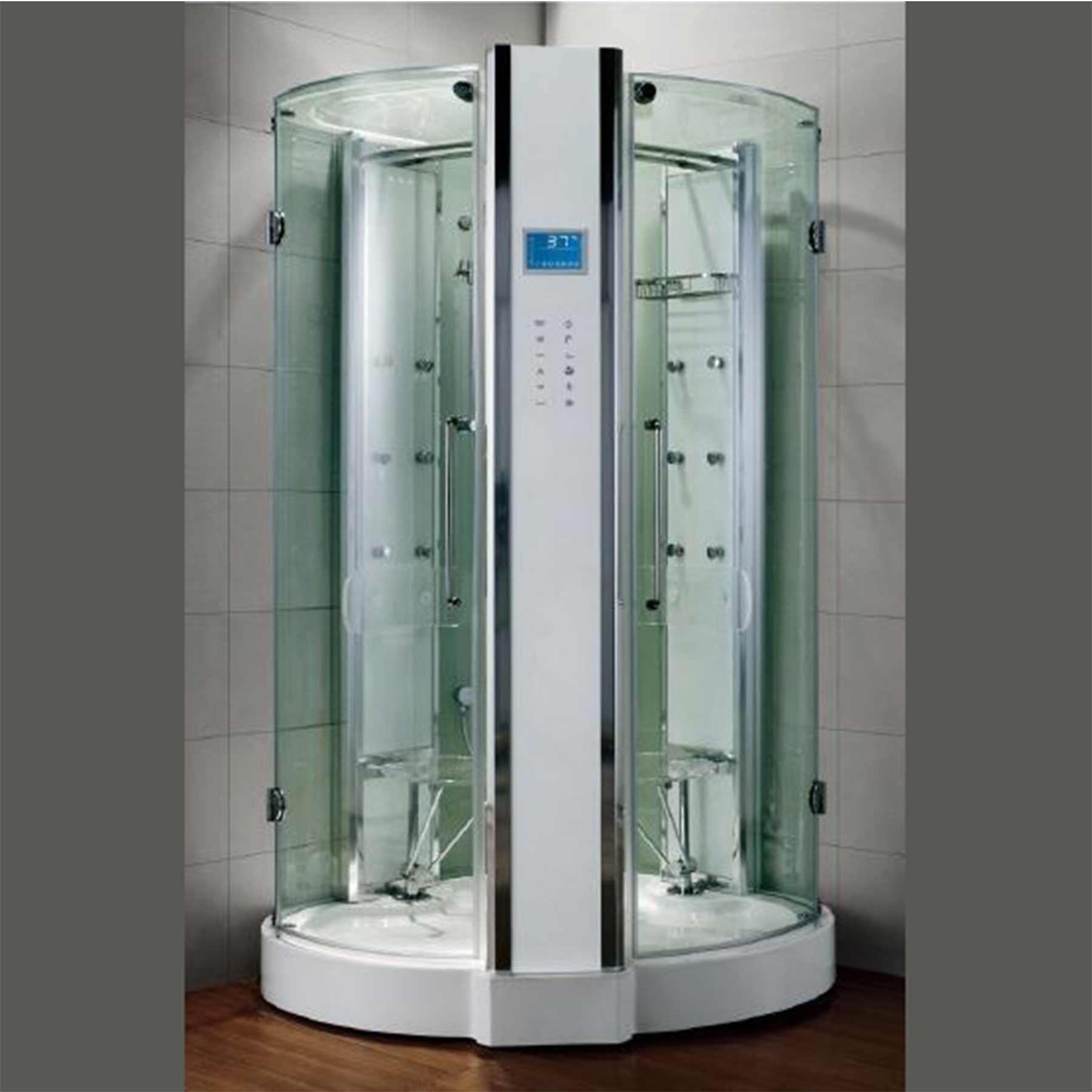 Athena WS-121 2 Person 12 Jetted 47L x 47W x 89H in Steam Shower