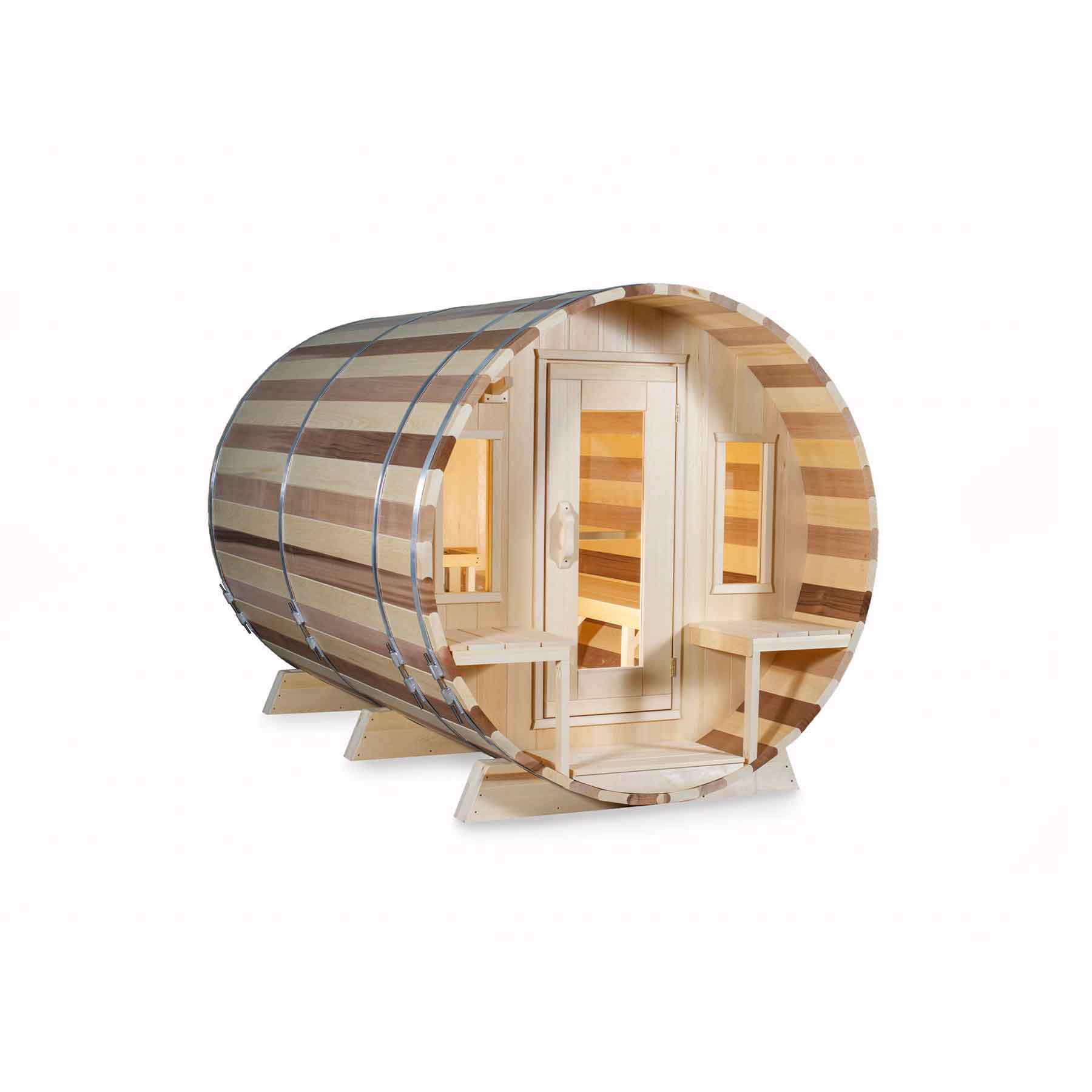 Dundalk CTC Tranquility 6 Person 6 kW White Cedar Barrel Sauna - Image 6