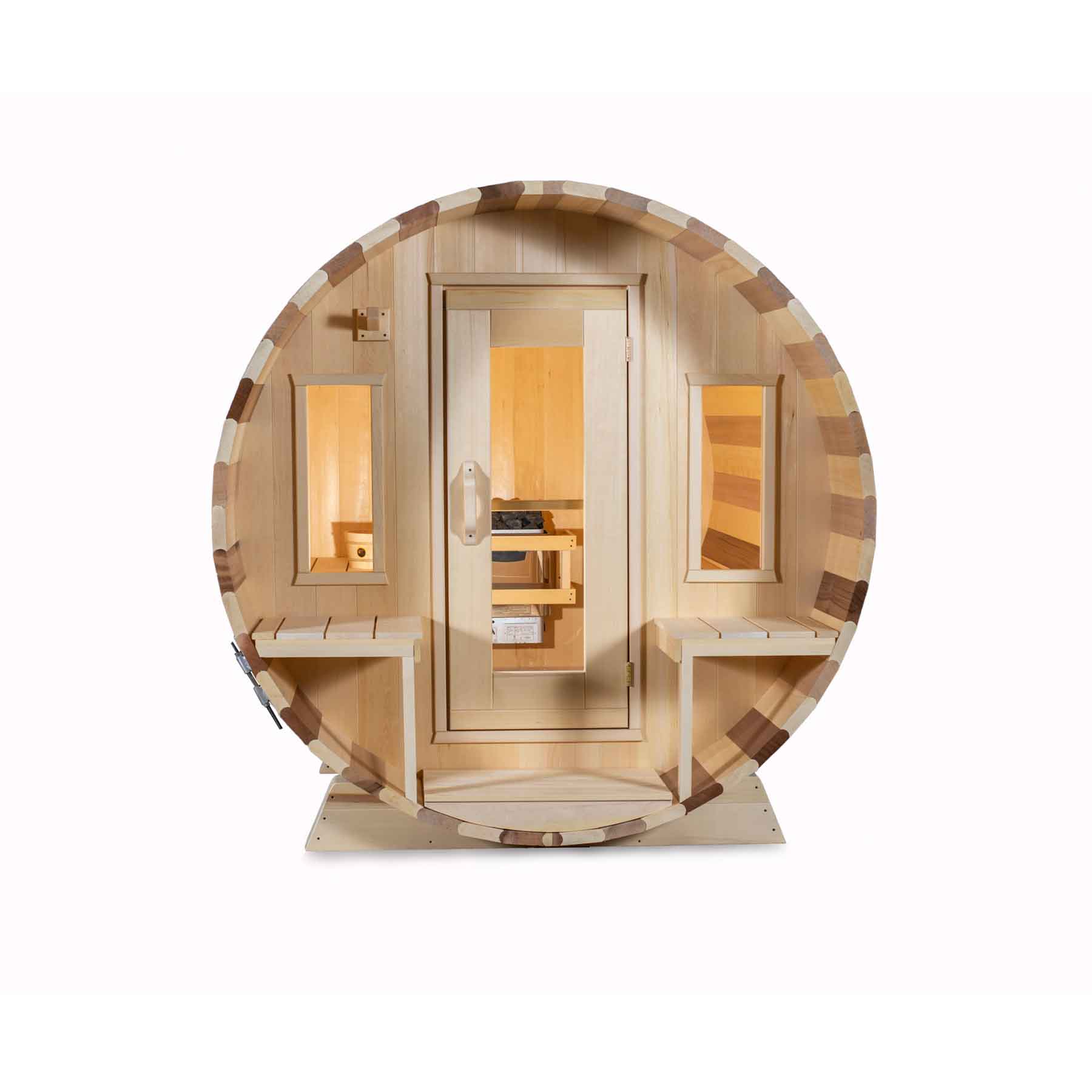 Dundalk CTC Tranquility 6 Person 6 kW White Cedar Barrel Sauna - Image 10