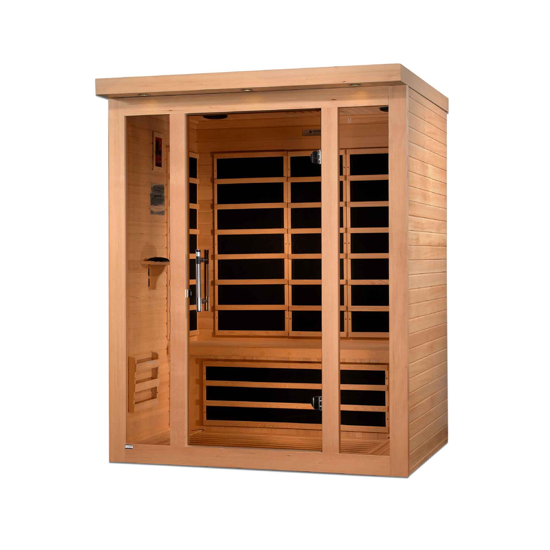 Dynamic Vila 3 Person Ultra Low EMF Indoor Infrared Sauna - Image 1