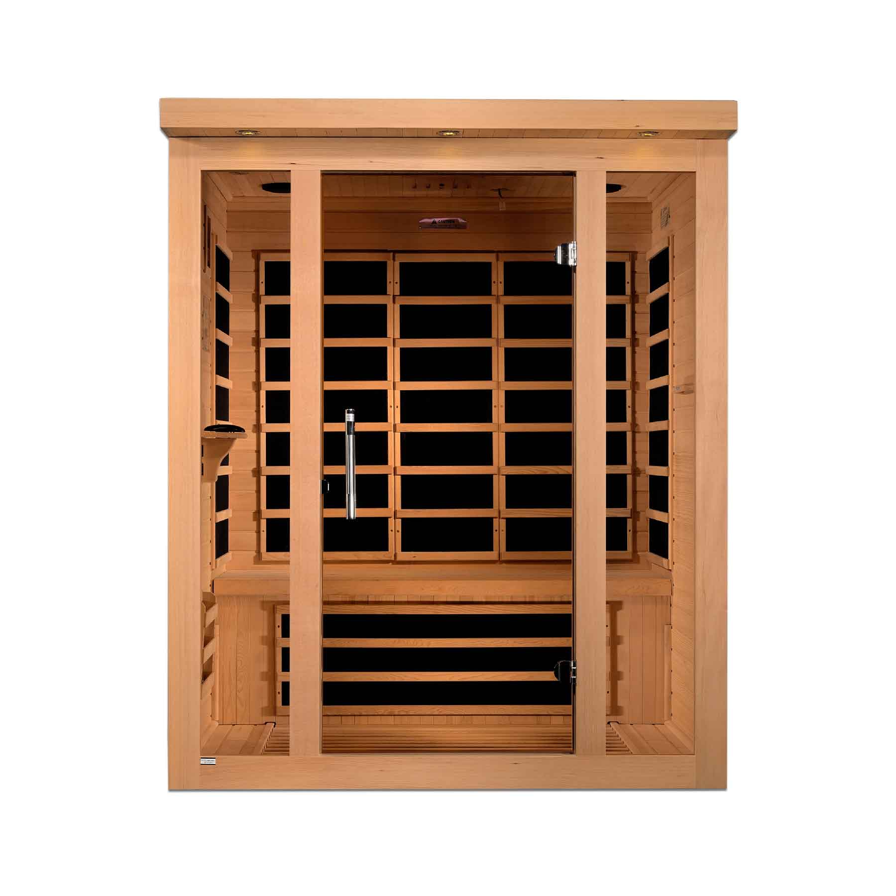 Dynamic Vila 3 Person Ultra Low EMF Indoor Infrared Sauna - Image 9