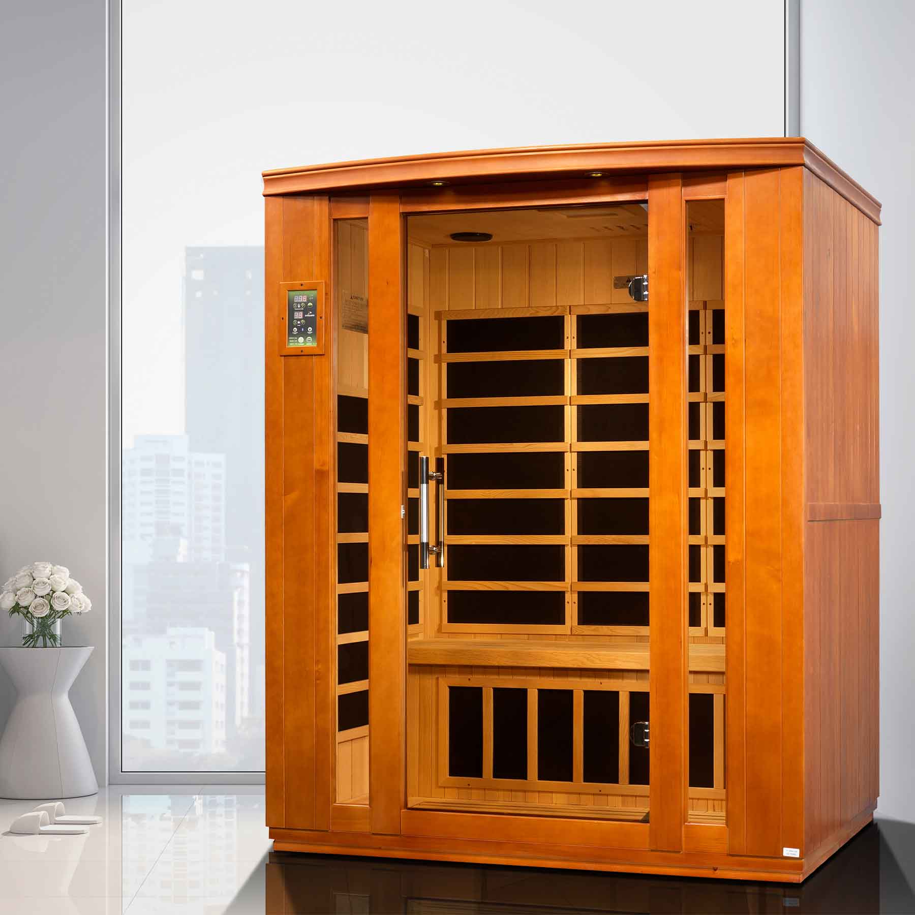 Dynamic Bellagio 3 Person Low EMF Indoor FAR Infrared Sauna - Image 5