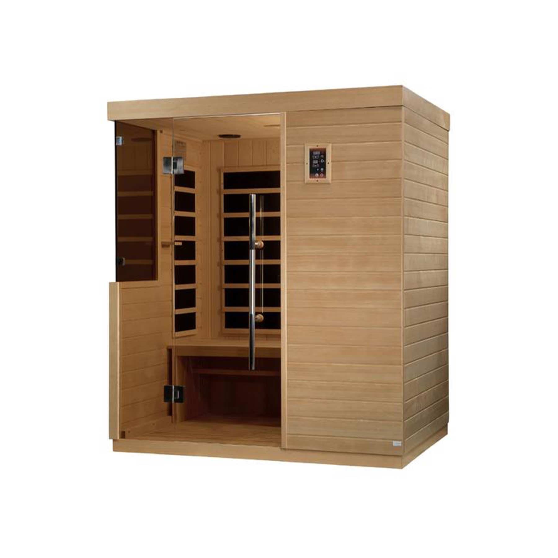 Dynamic Bilbao 3 Person Ultra Low EMF Indoor FAR Infrared Sauna - Image 1