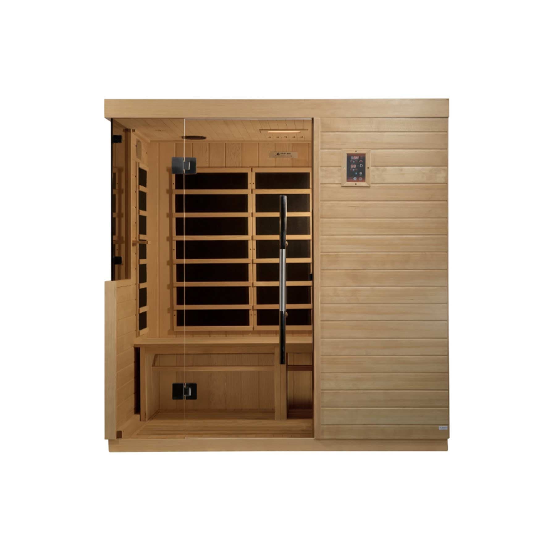 Dynamic Bilbao 3 Person Ultra Low EMF Indoor FAR Infrared Sauna - Image 2