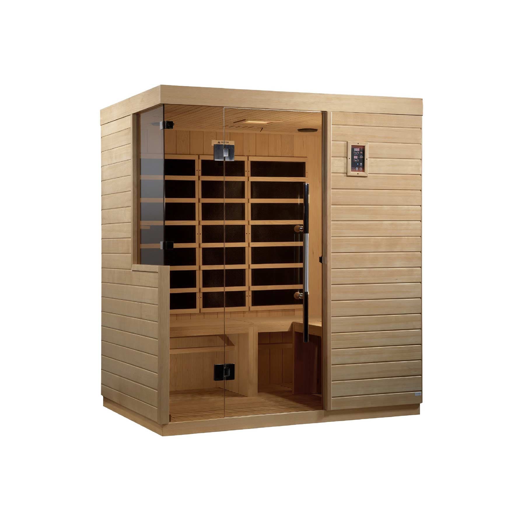 Dynamic Bilbao 3 Person Ultra Low EMF Indoor FAR Infrared Sauna - Image 3