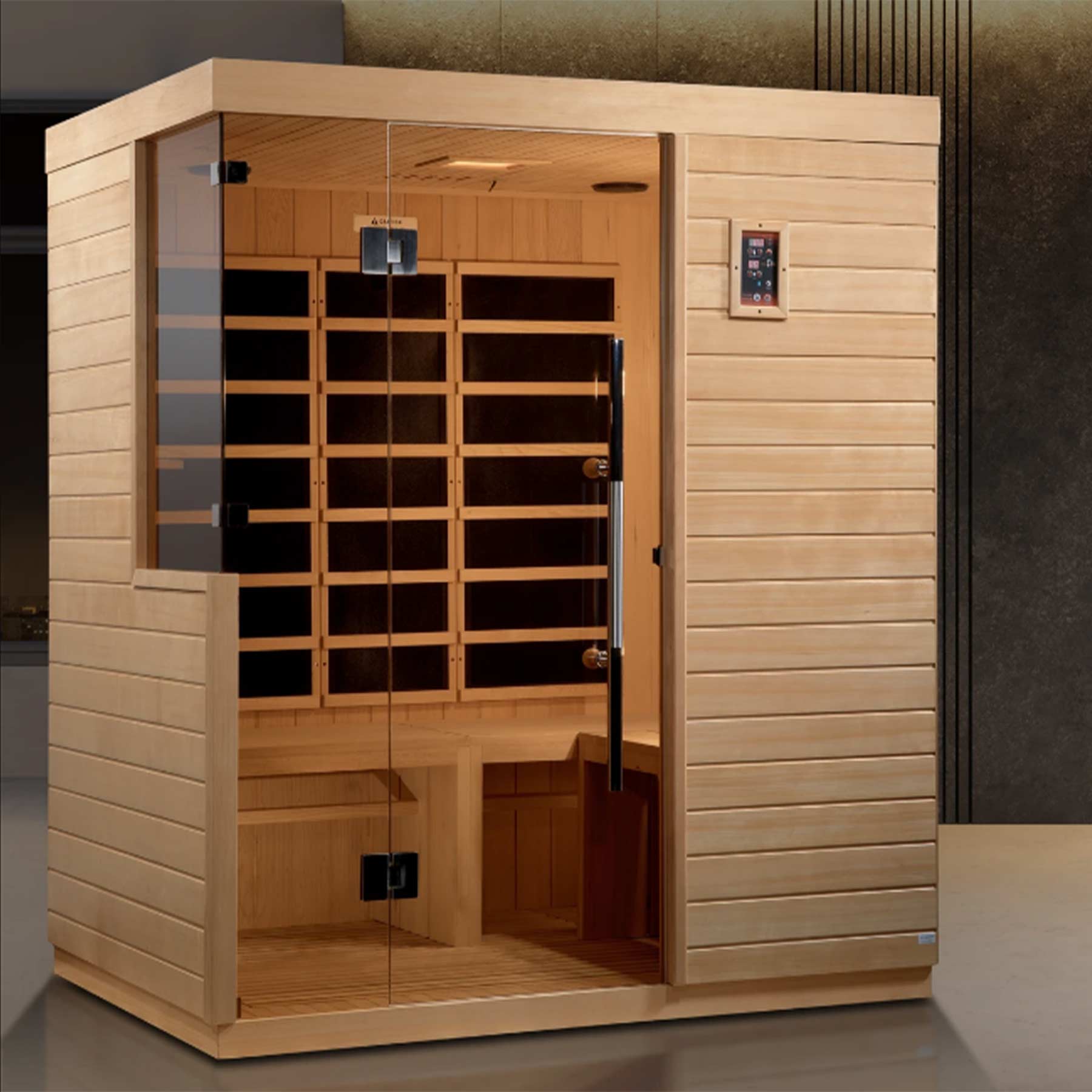 Dynamic Bilbao 3 Person Ultra Low EMF Indoor FAR Infrared Sauna - Image 5