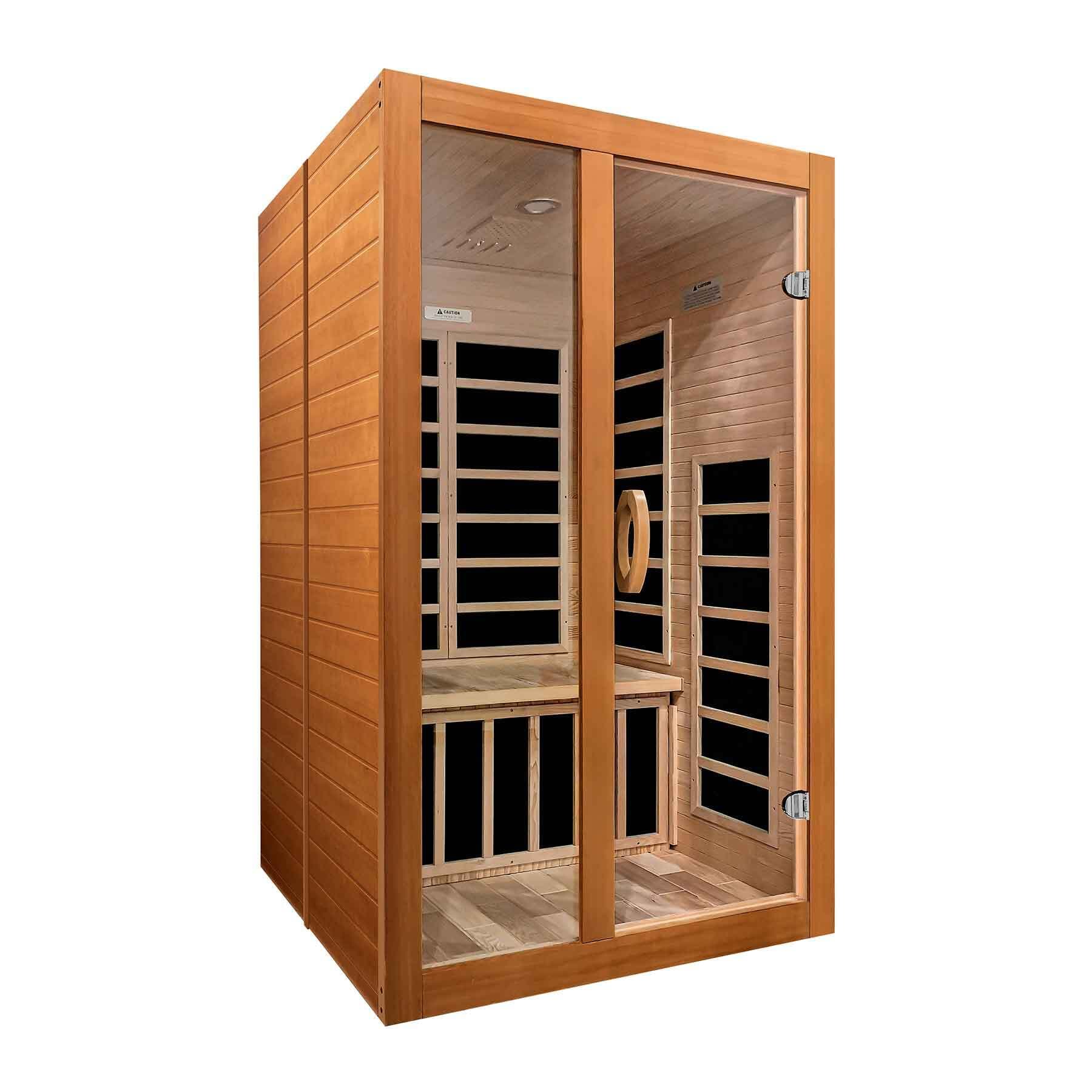 Dynamic Santiago Elite 2 Person Ultra Low EMF Hemlock Indoor Infrared Sauna - Image 3