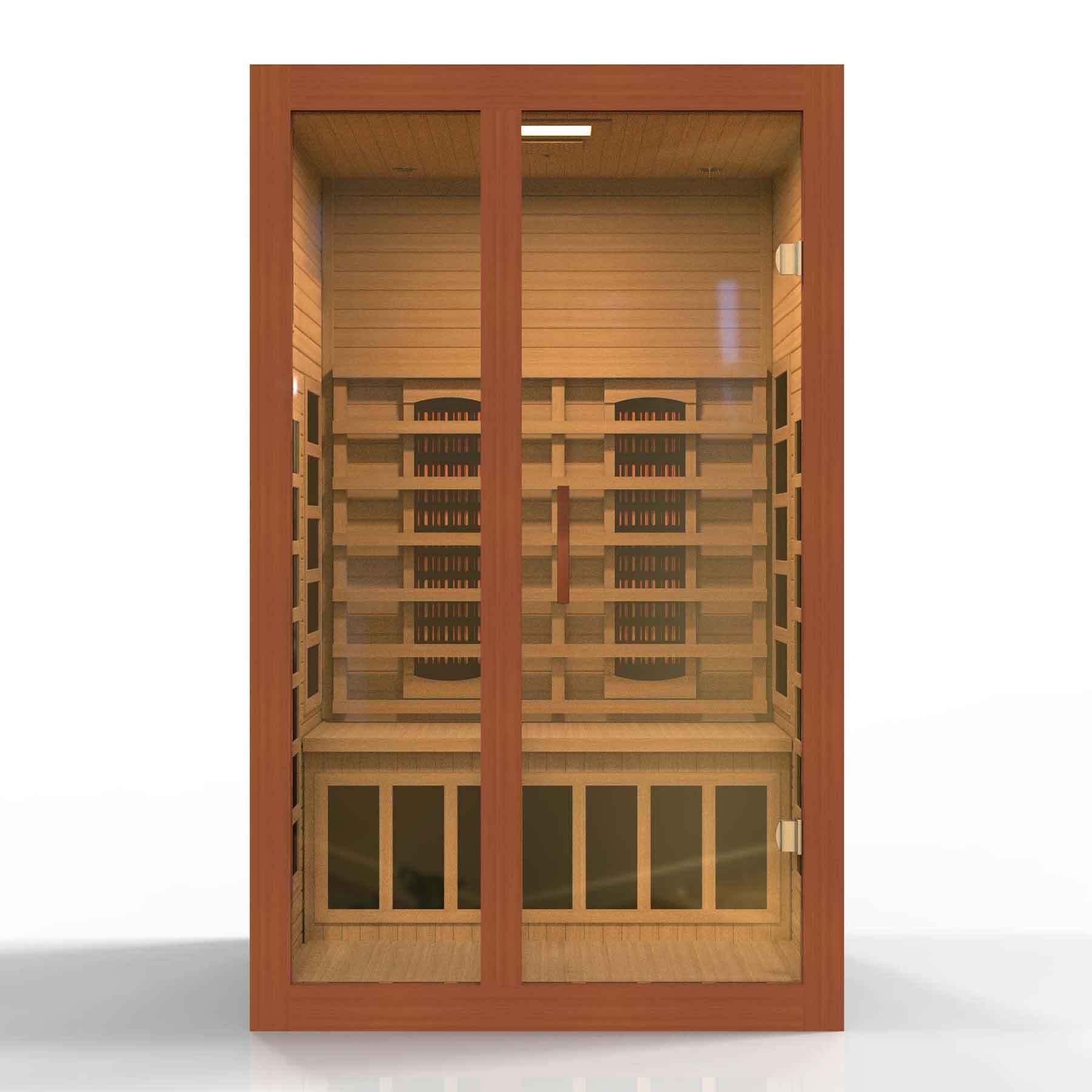 Dynamic Santiago 2-Person Full Spectrum Ultra Low EMF Indoor Infrared Sauna - Image 2