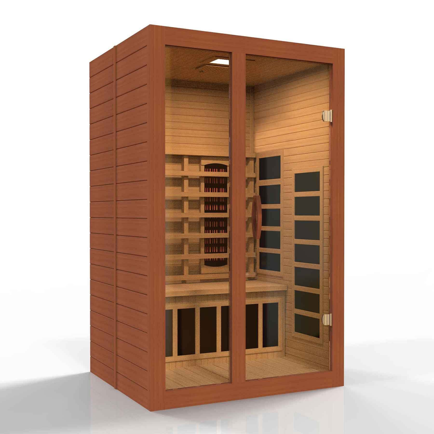 Dynamic Santiago 2-Person Full Spectrum Ultra Low EMF Indoor Infrared Sauna - Image 3