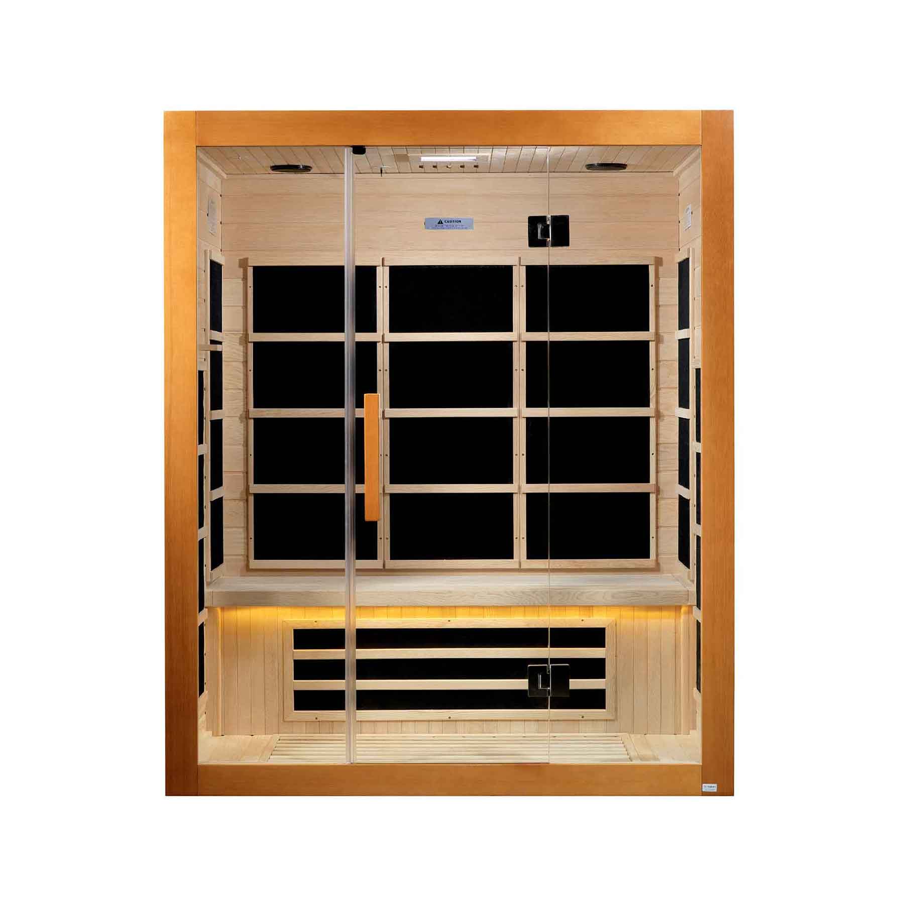 Dynamic Marseille 3 Person Ultra Low EMF Indoor Infrared Sauna - Image 2