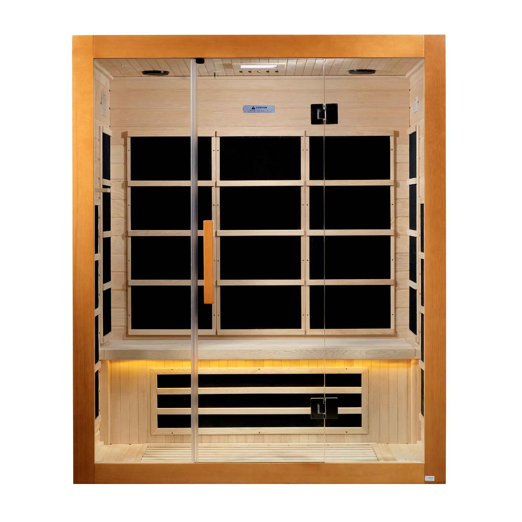 Dynamic Marseille 3 Person Ultra Low EMF Indoor Infrared Sauna - Image 9