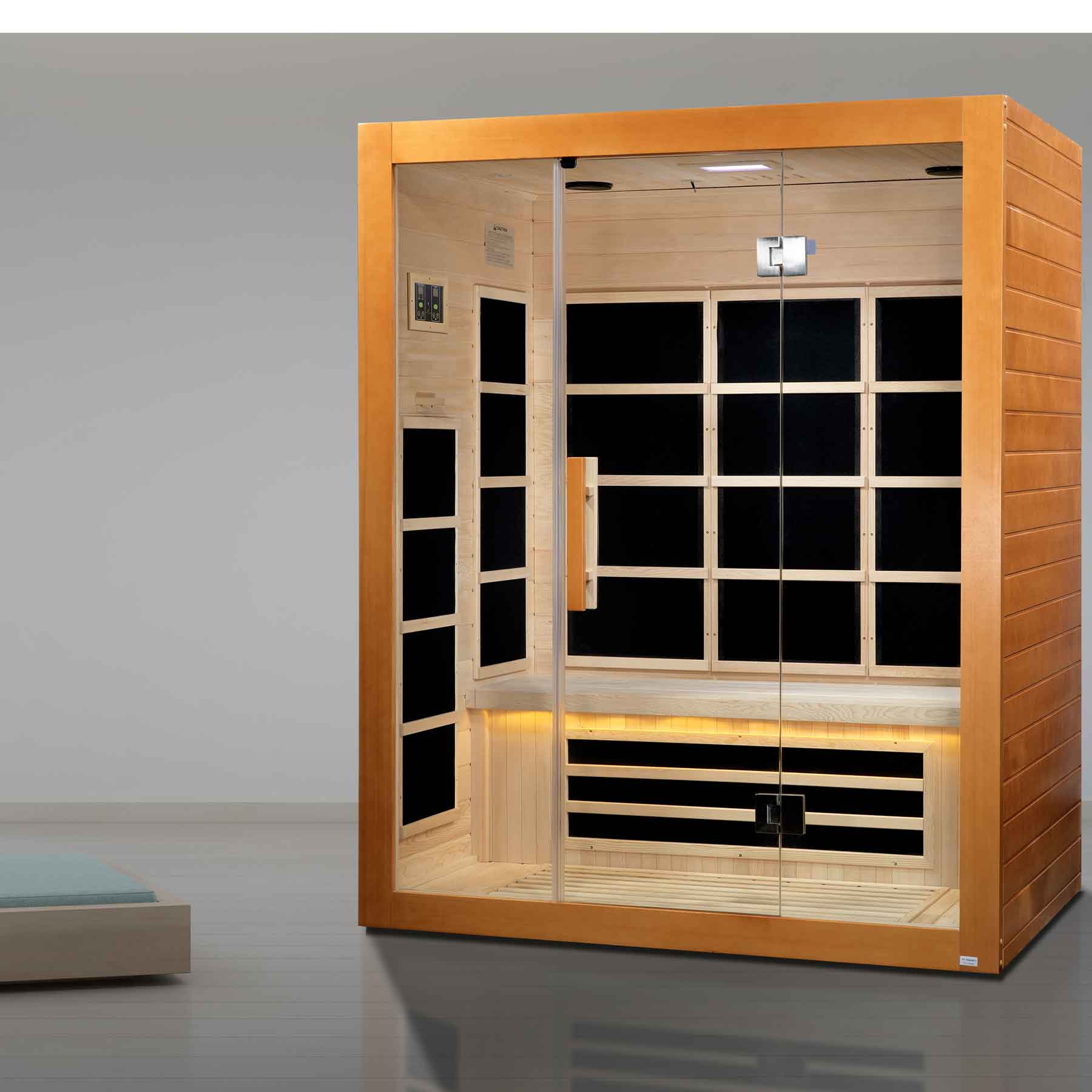 Dynamic Marseille 3 Person Ultra Low EMF Indoor Infrared Sauna - Image 10