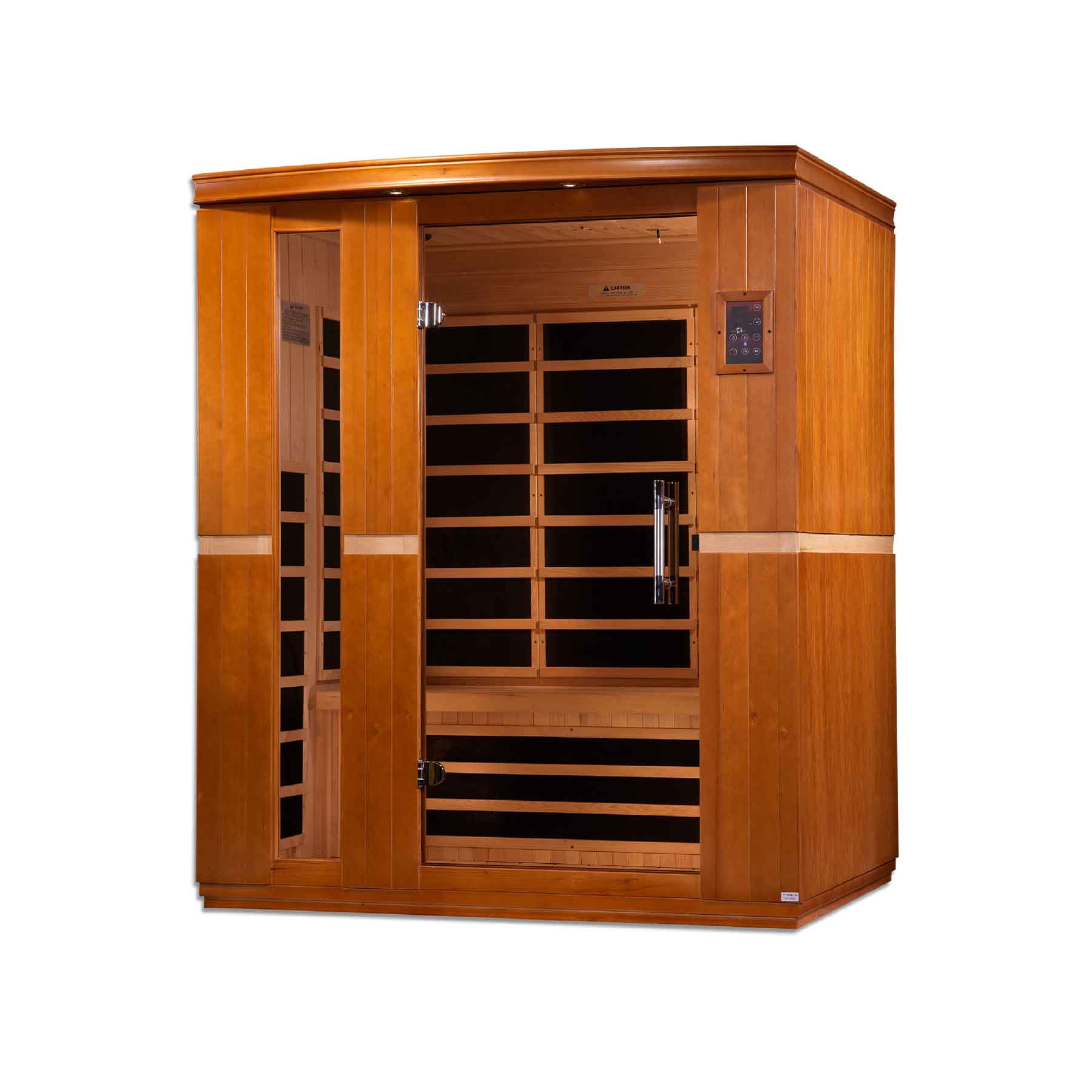 Dynamic Lugano 3 Person Low EMF Indoor FAR Infrared Sauna - Image 1