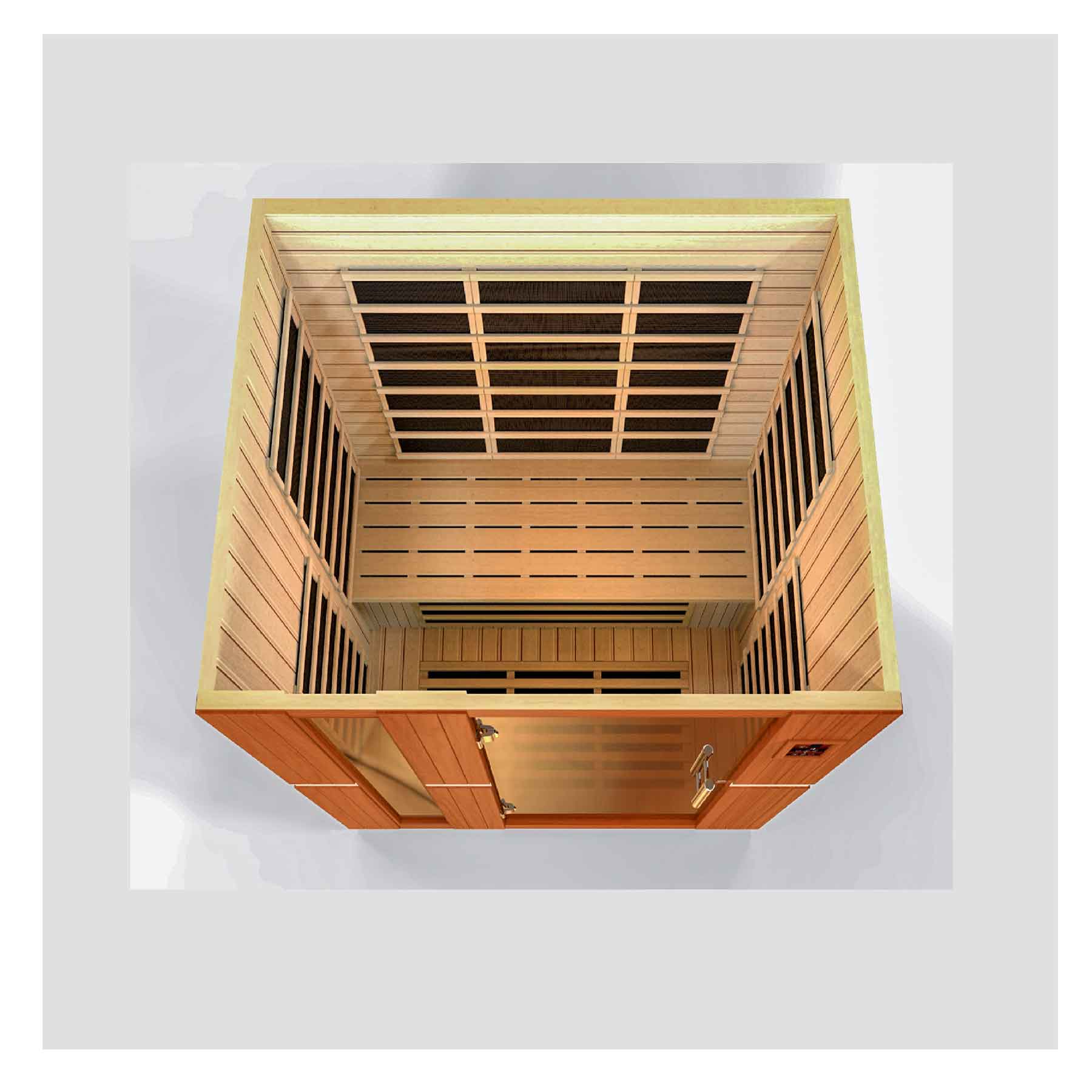 Dynamic Lugano 3 Person Low EMF Indoor FAR Infrared Sauna - Image 4