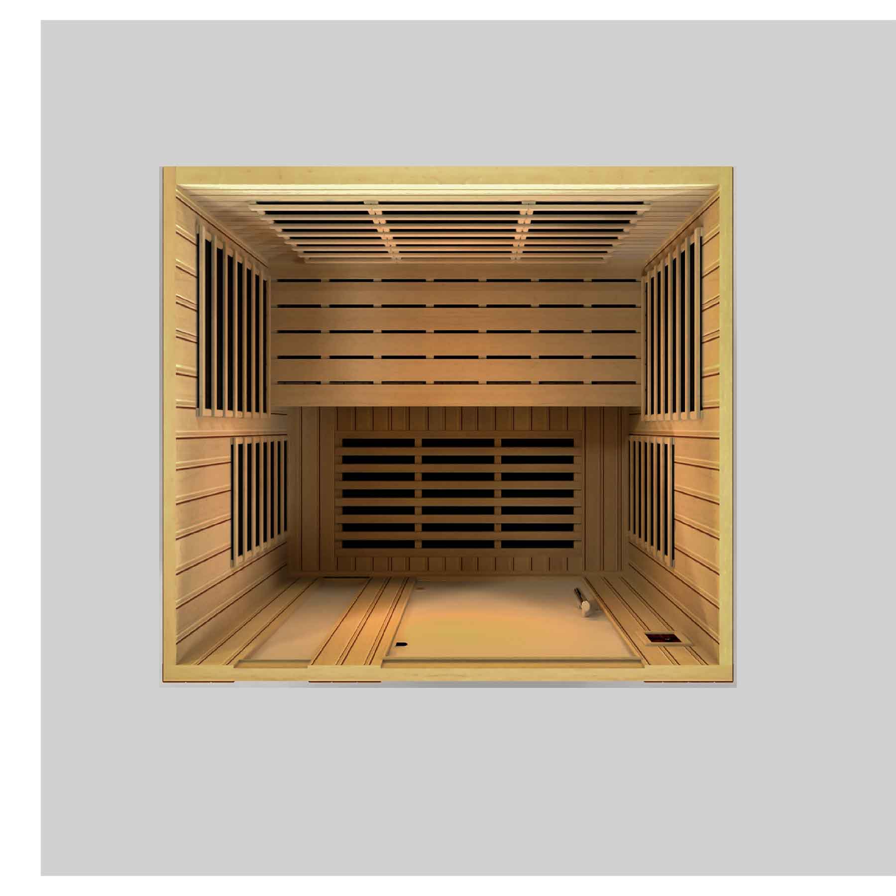 Dynamic Lugano 3 Person Low EMF Indoor FAR Infrared Sauna - Image 5