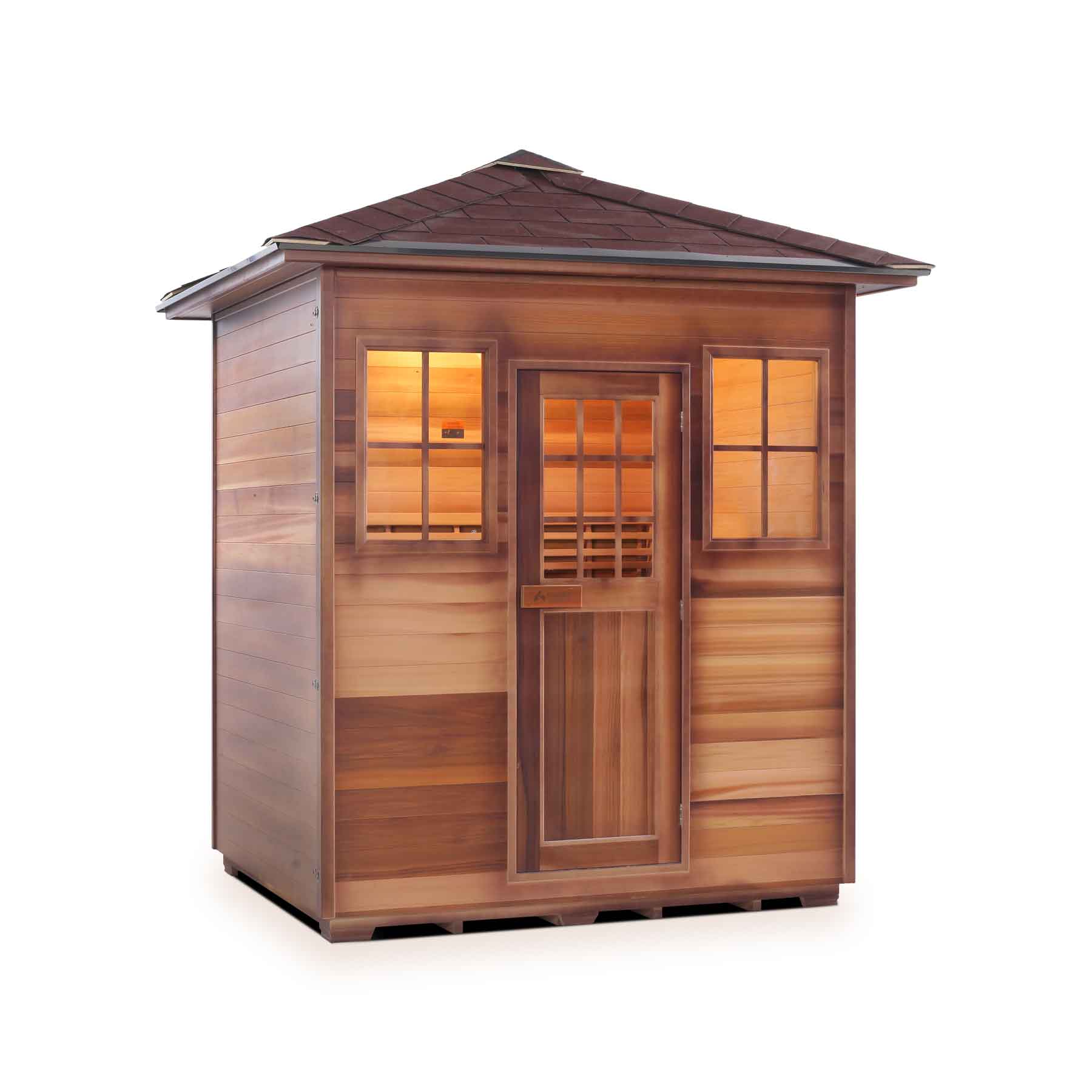 Enlighten Moonlight 4 Person  Outdoor Dry Traditional Sauna - Image 3