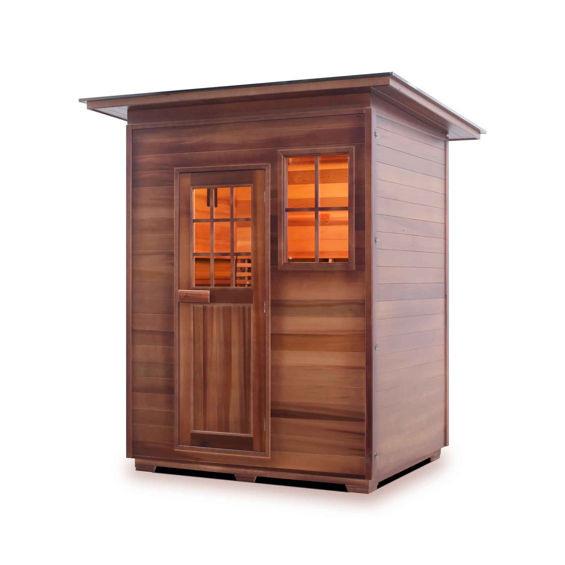 Enlighten Moonlight 3 Person  Outdoor Dry Traditional Sauna - Image 1
