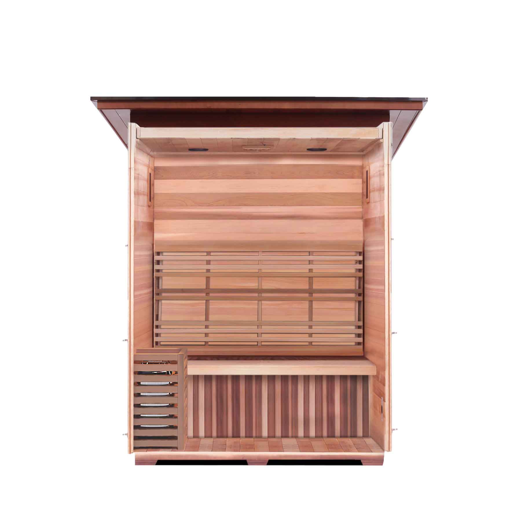 Enlighten Moonlight 3 Person  Outdoor Dry Traditional Sauna - Image 4