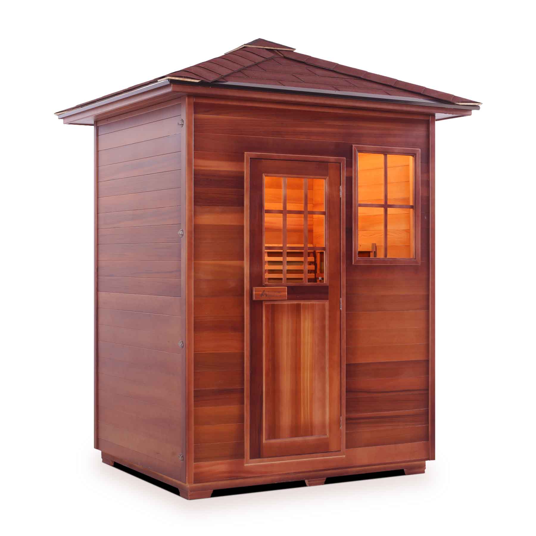 Enlighten Moonlight 3 Person  Outdoor Dry Traditional Sauna - Image 3
