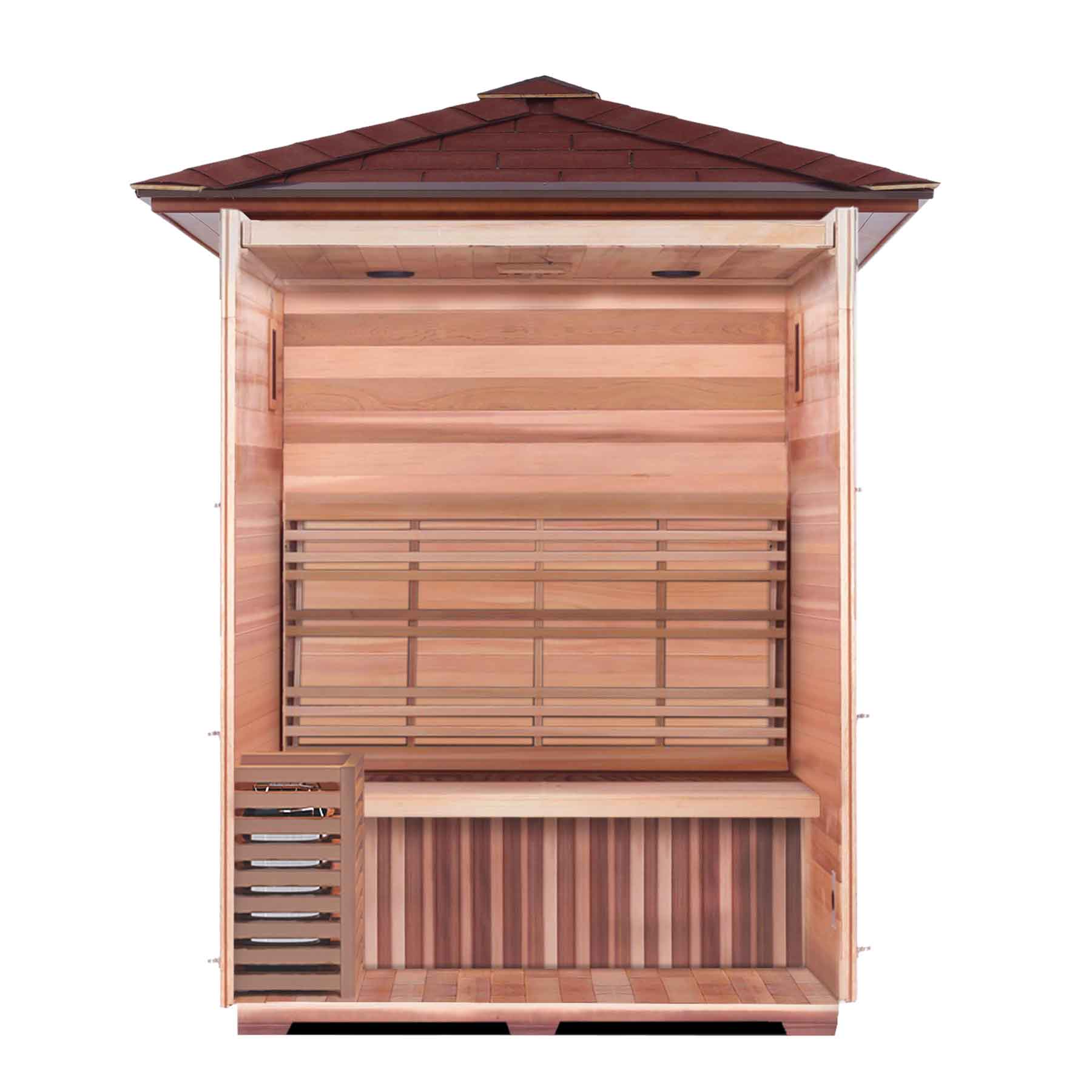 Enlighten Moonlight 3 Person  Outdoor Dry Traditional Sauna - Image 4