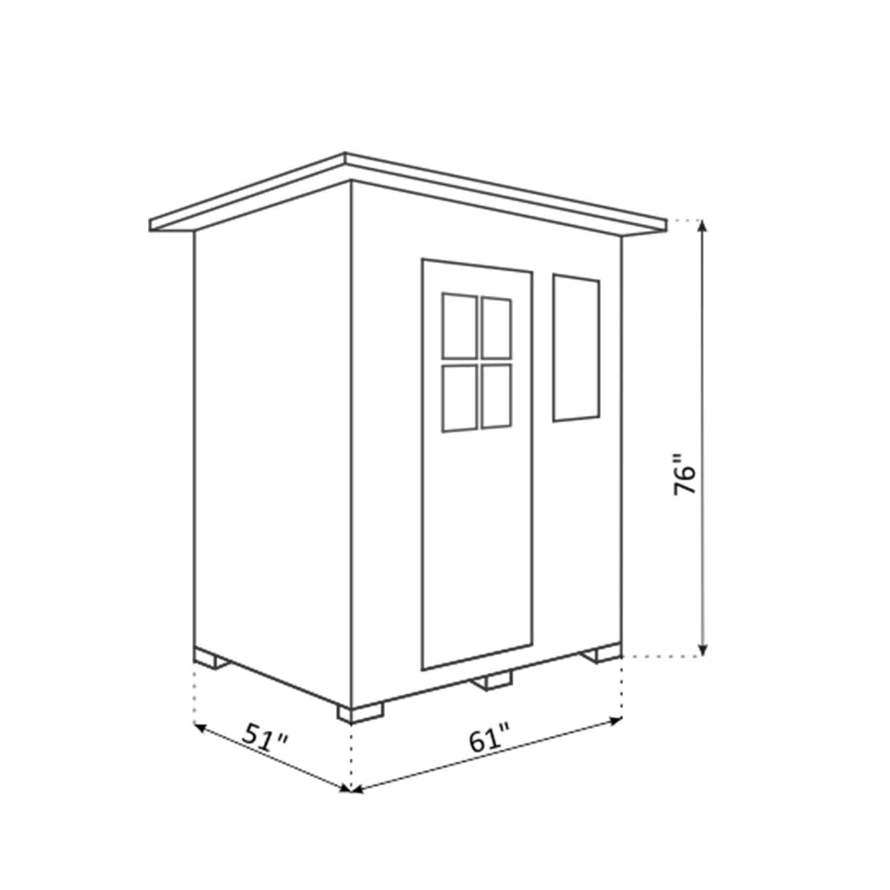Enlighten Moonlight 3 Person Cedar Indoor Dry Traditional Sauna - Image 9