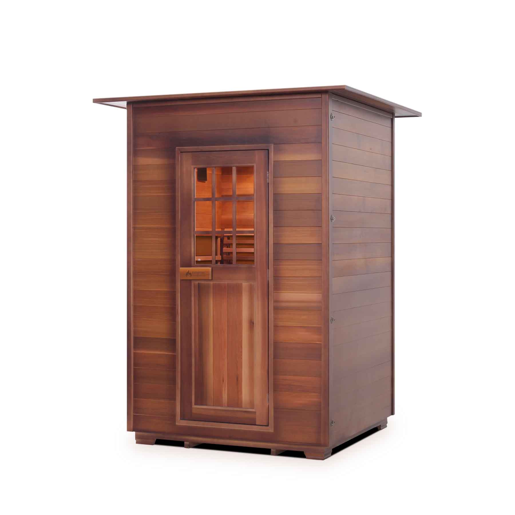 Enlighten Moonlight 2 Person Cedar Indoor Dry Traditional Sauna - Image 1