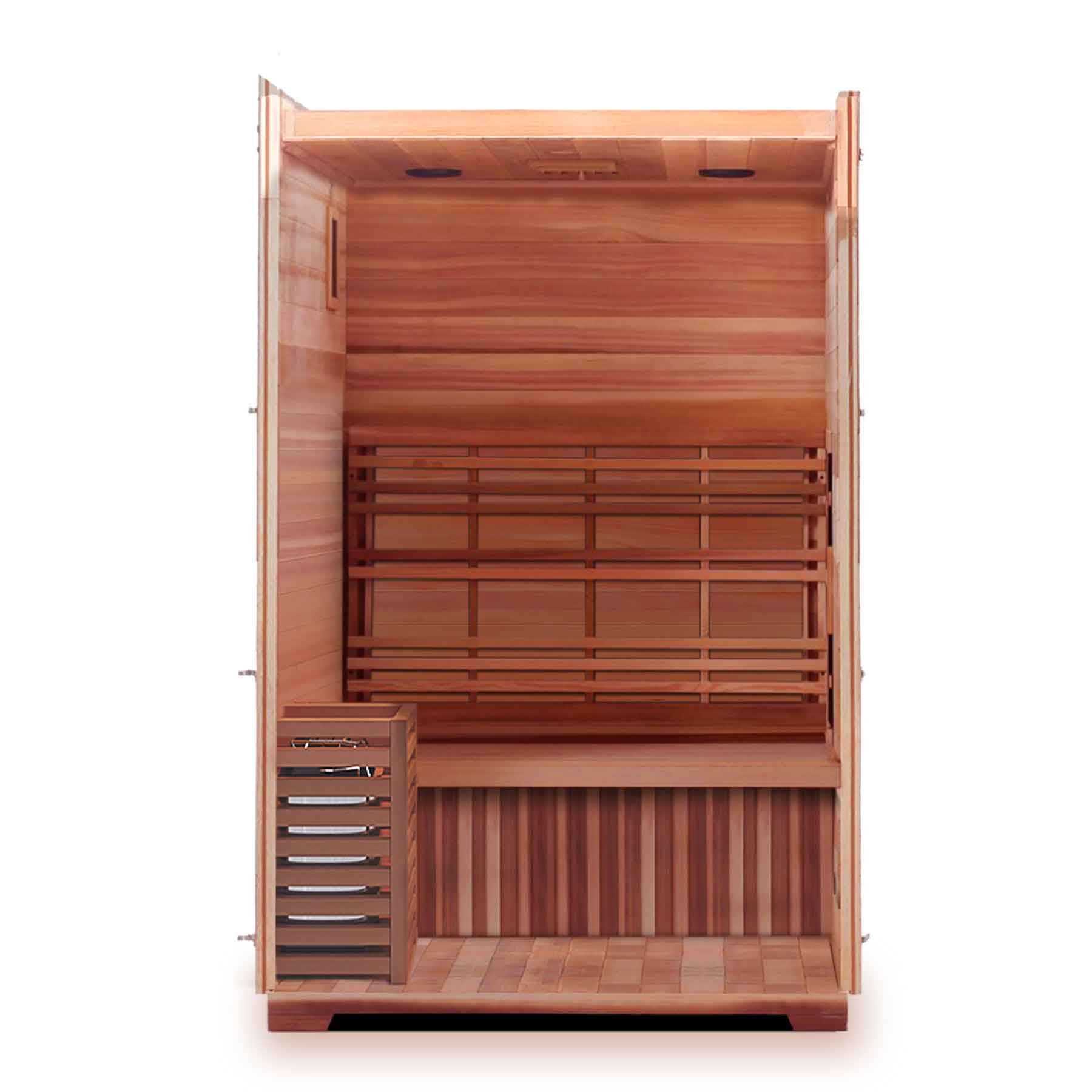 Enlighten Moonlight 2 Person Cedar Indoor Dry Traditional Sauna - Image 3