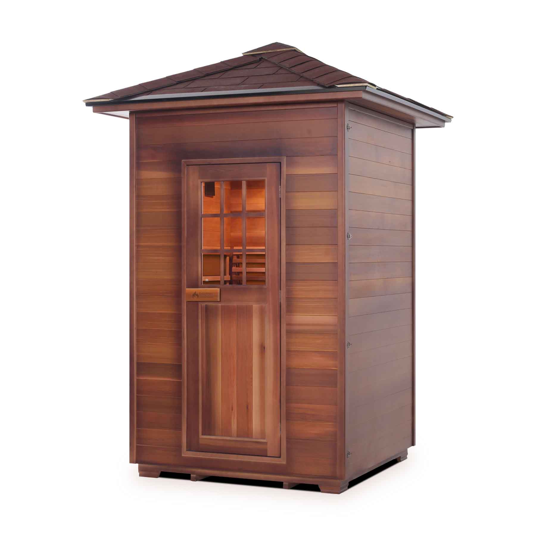 Enlighten Moonlight 2 Person  Outdoor Dry Traditional Sauna - Image 1