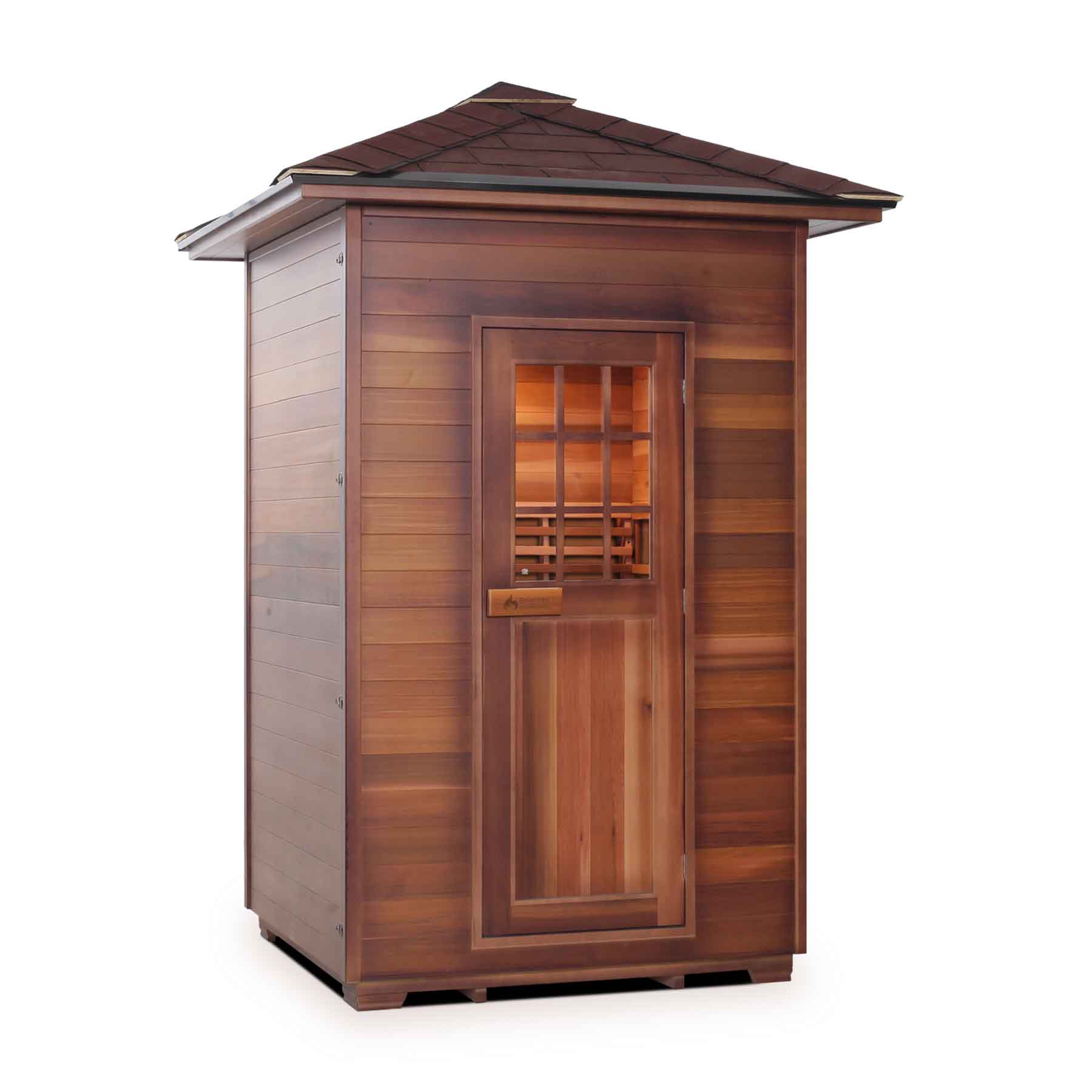 Enlighten Moonlight 2 Person  Outdoor Dry Traditional Sauna - Image 3