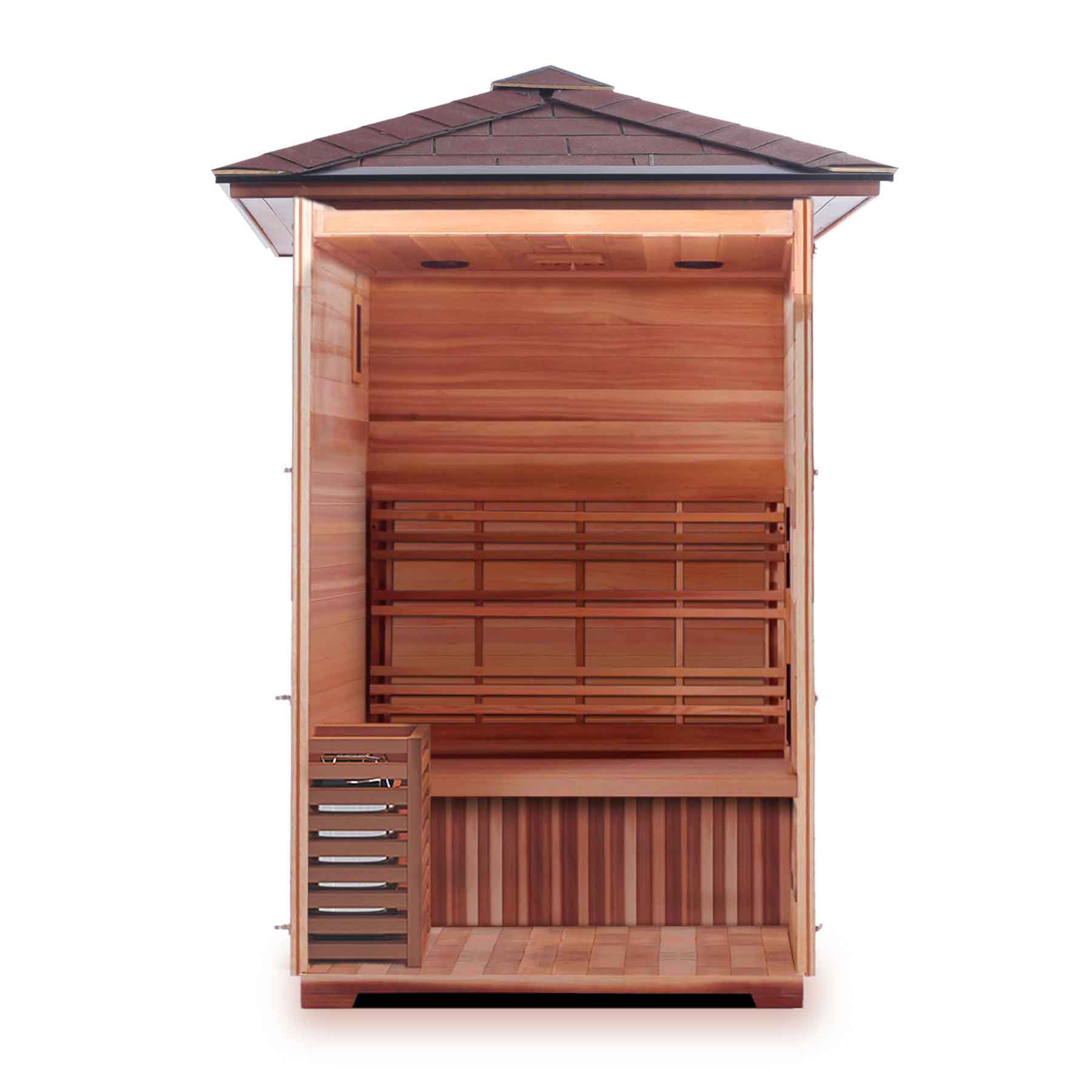 Enlighten Moonlight 2 Person  Outdoor Dry Traditional Sauna - Image 4