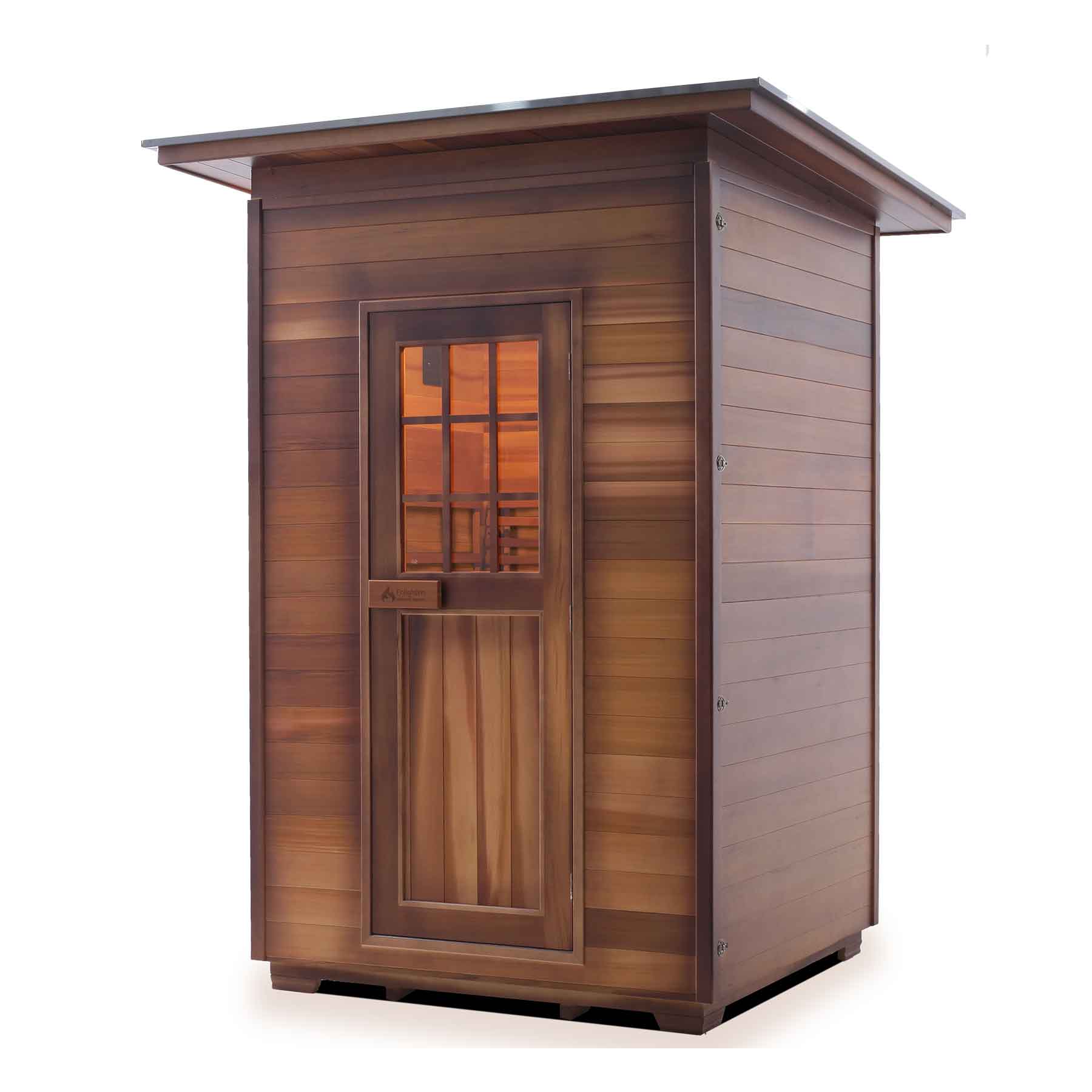 Enlighten Moonlight 2 Person  Outdoor Dry Traditional Sauna - Image 1