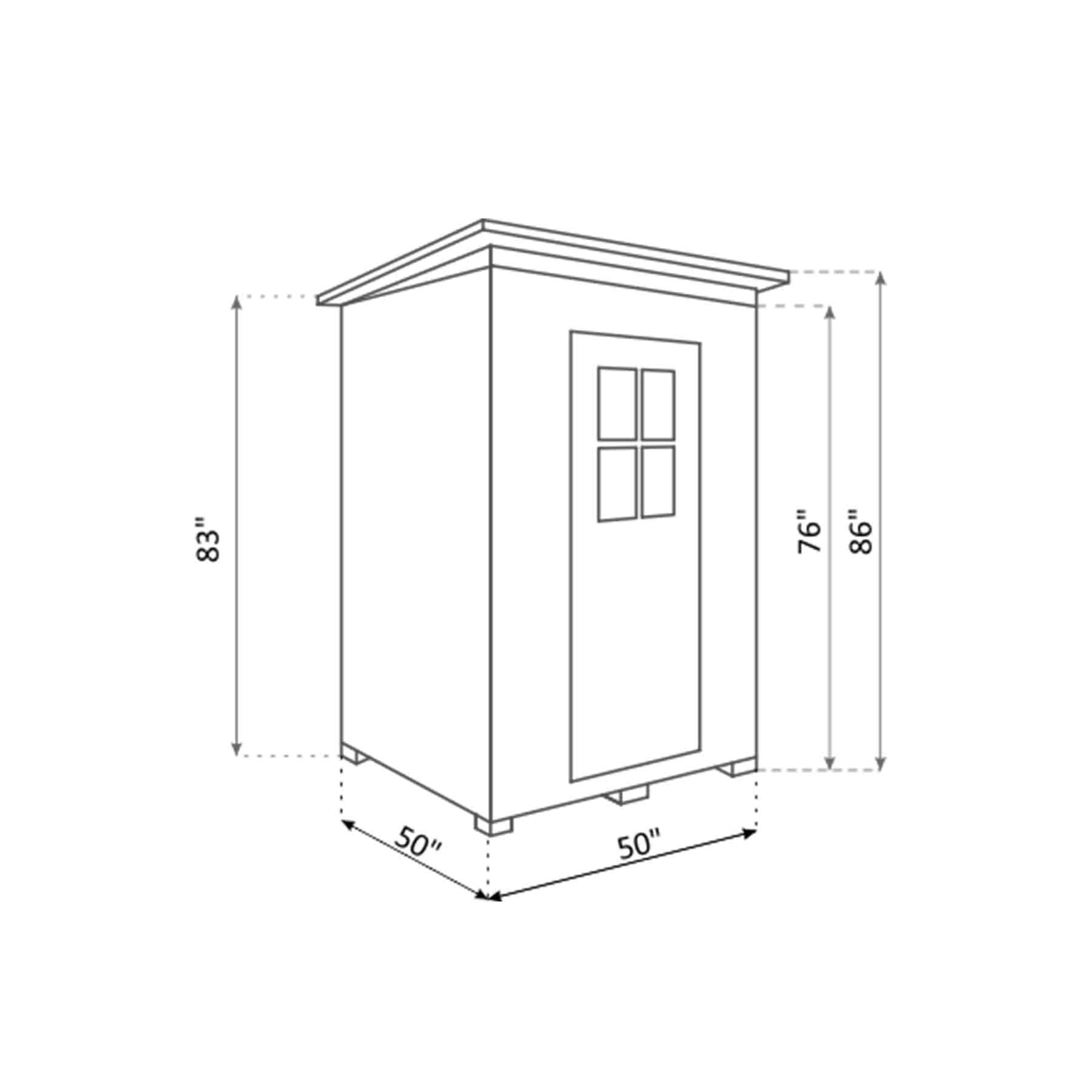Enlighten Moonlight 2 Person  Outdoor Dry Traditional Sauna - Image 14