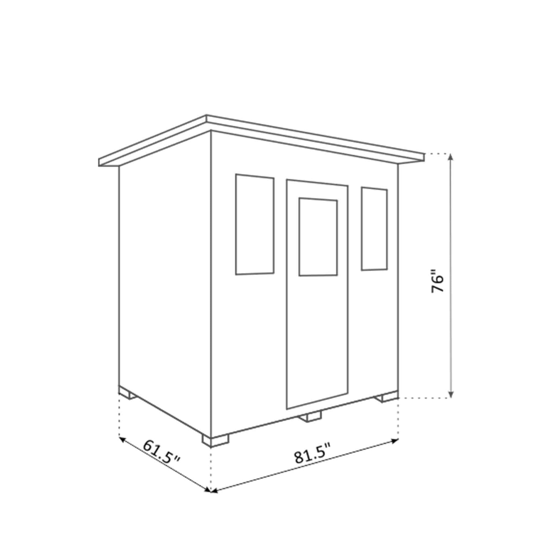 Enlighten Moonlight 5 Person Cedar Indoor Dry Traditional Sauna - Image 10