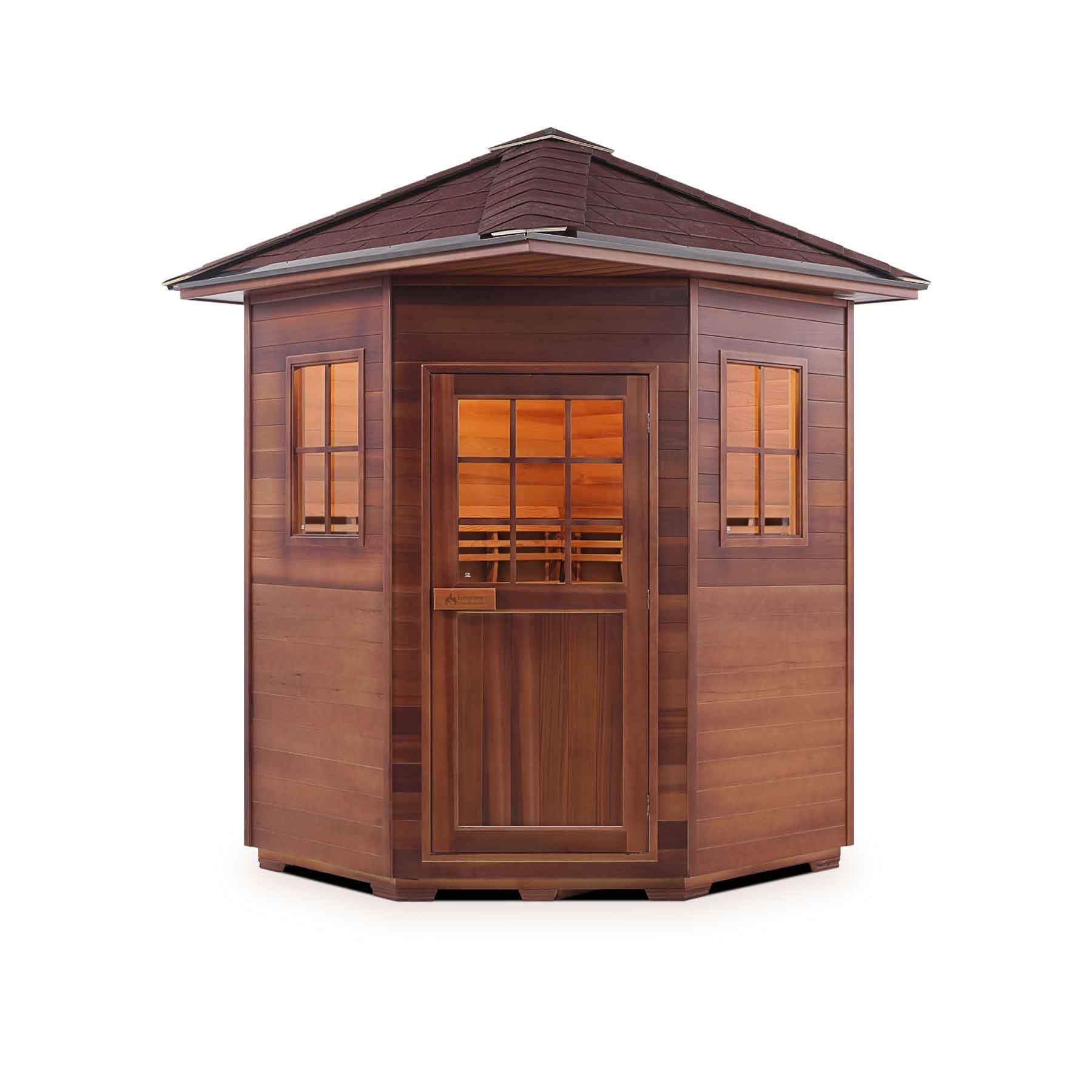 Enlighten Moonlight 4C Space-saving Outdoor Dry Traditional Sauna - Image 2