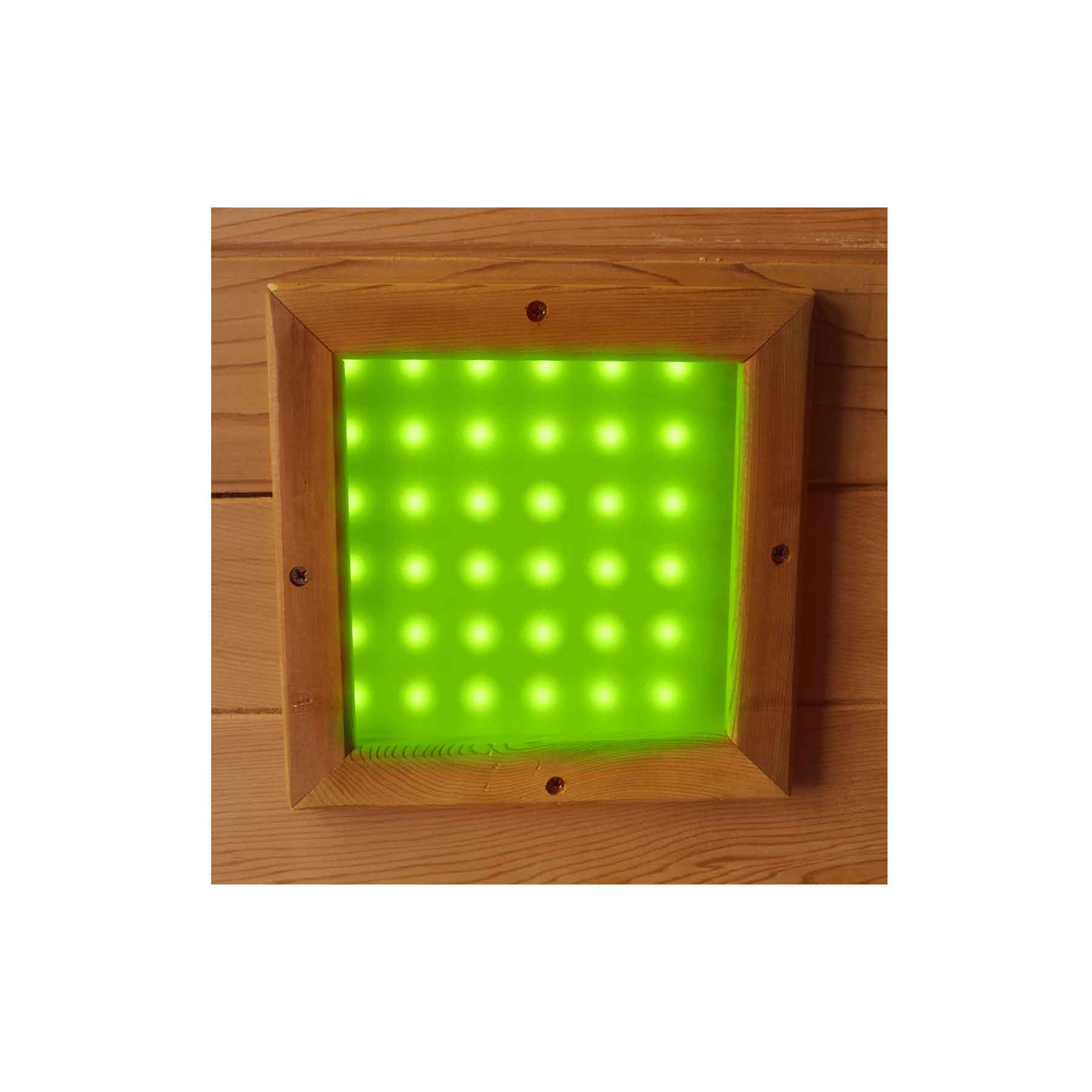 Enlighten Moonlight 4C Cedar Corner Indoor Dry Traditional Sauna - Image 11