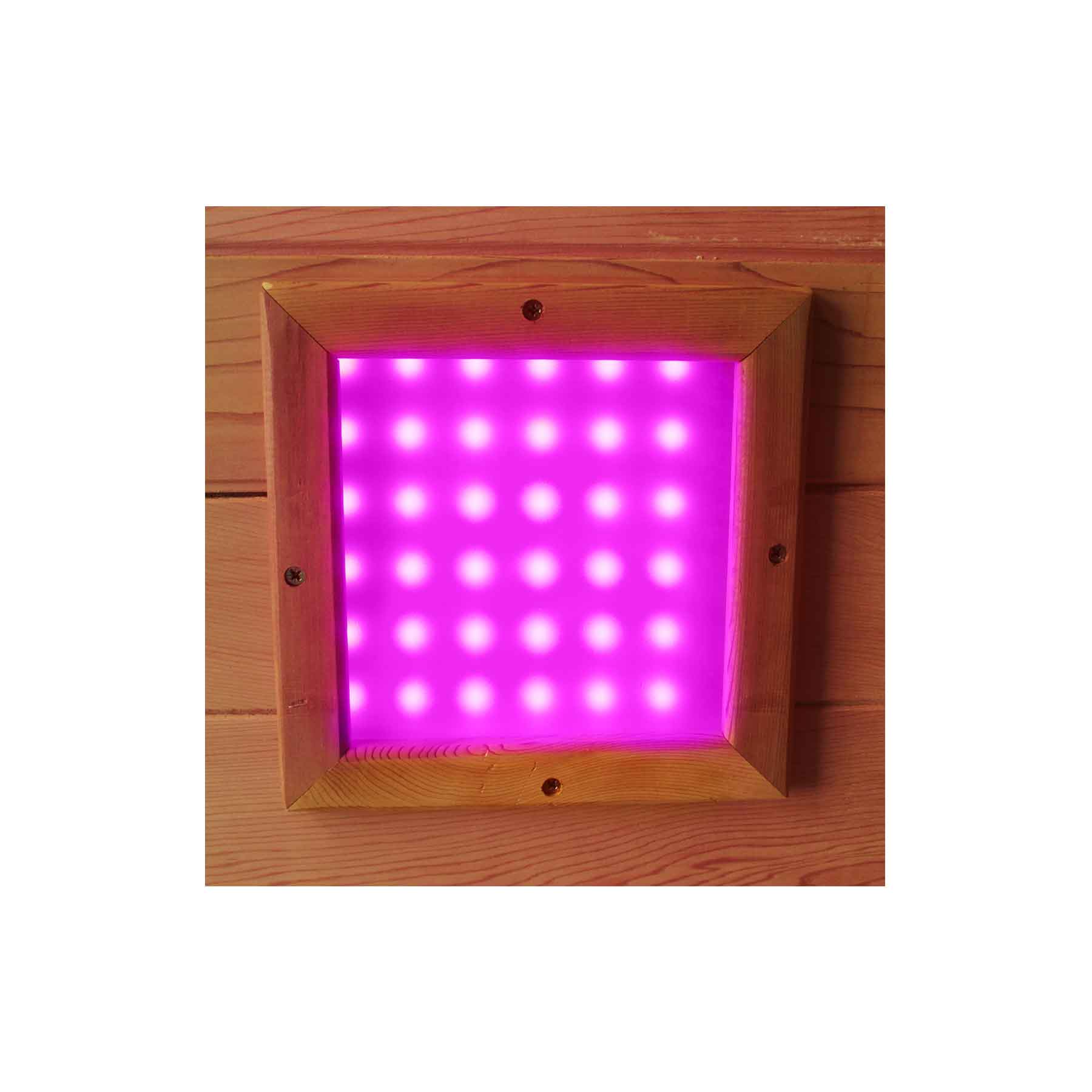 Enlighten Moonlight 4C Cedar Corner Indoor Dry Traditional Sauna - Image 12