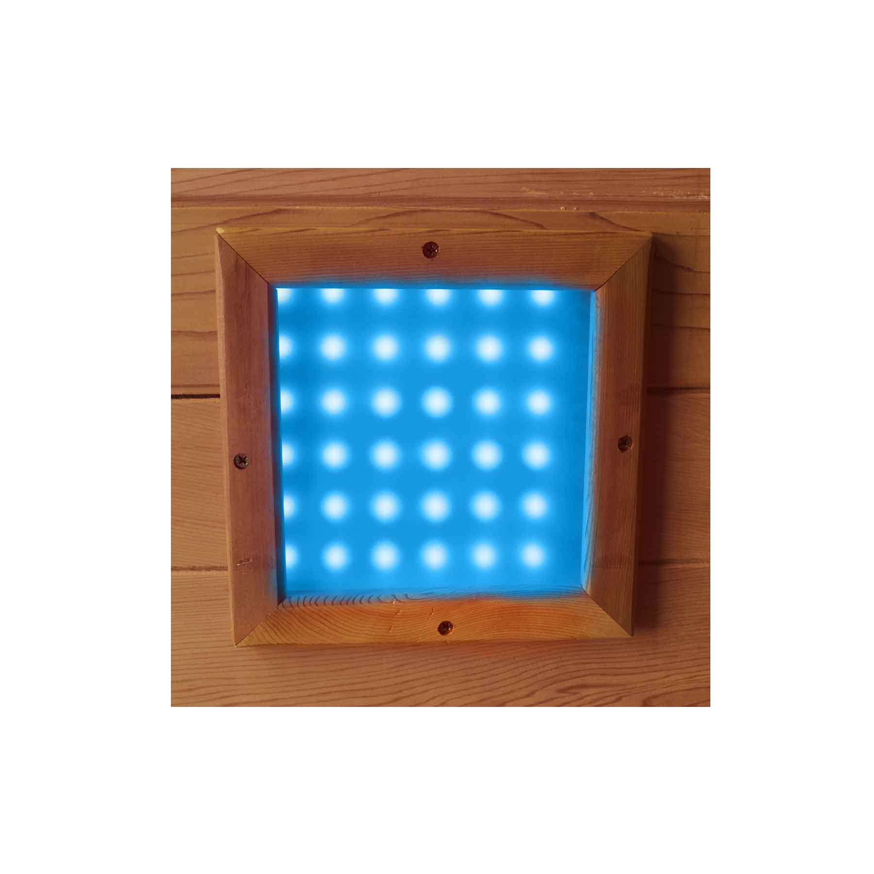 Enlighten Moonlight 4C Cedar Corner Indoor Dry Traditional Sauna - Image 13