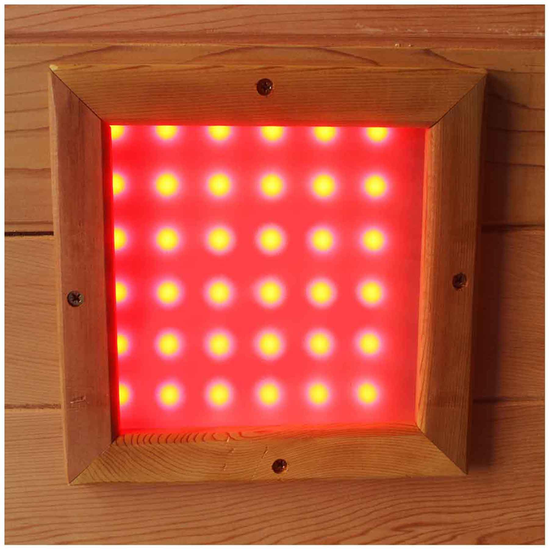 Enlighten Moonlight 4C Cedar Corner Indoor Dry Traditional Sauna - Image 5