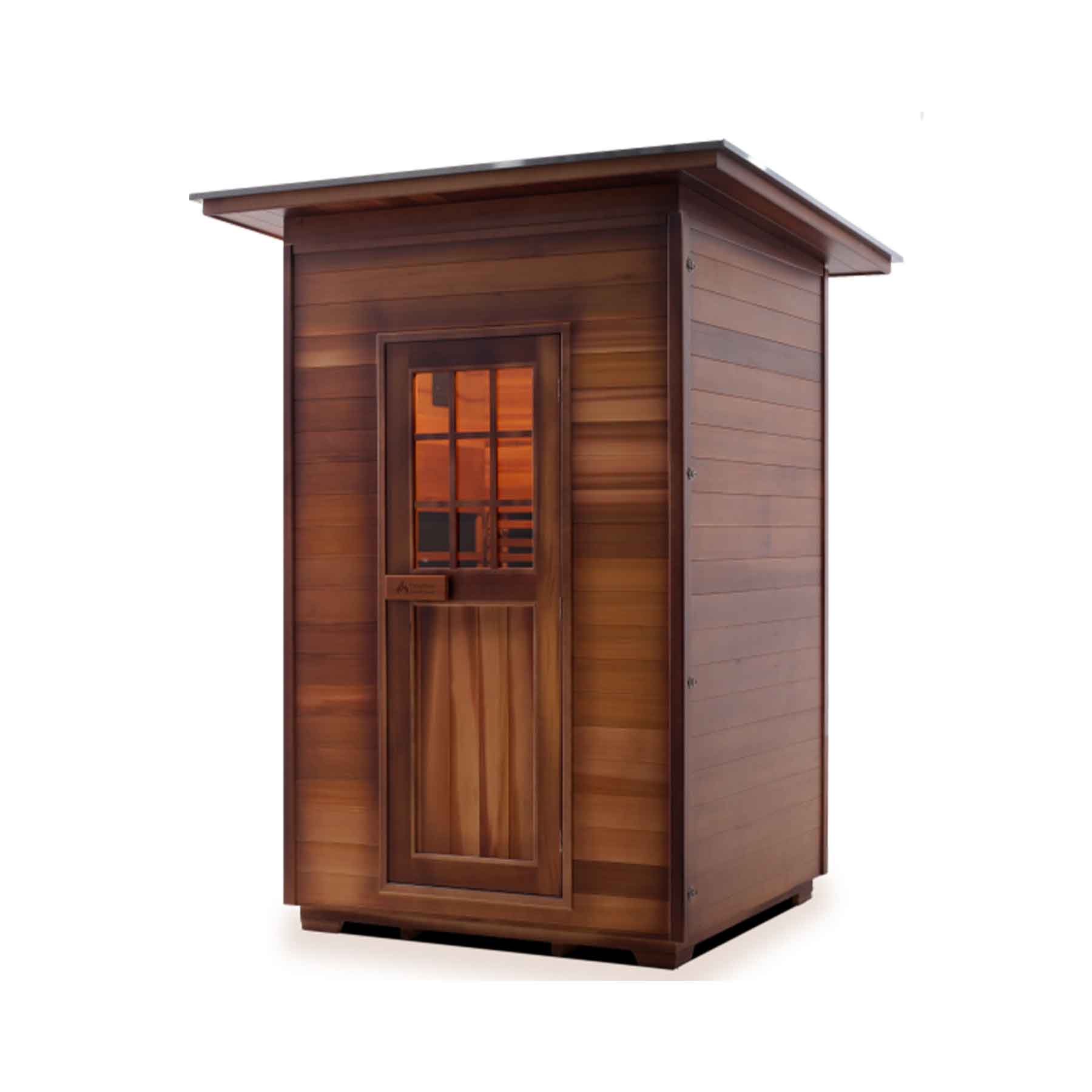 Enlighten Sierra 2 Person  Low EMF Outdoor Infrared Sauna - Image 1
